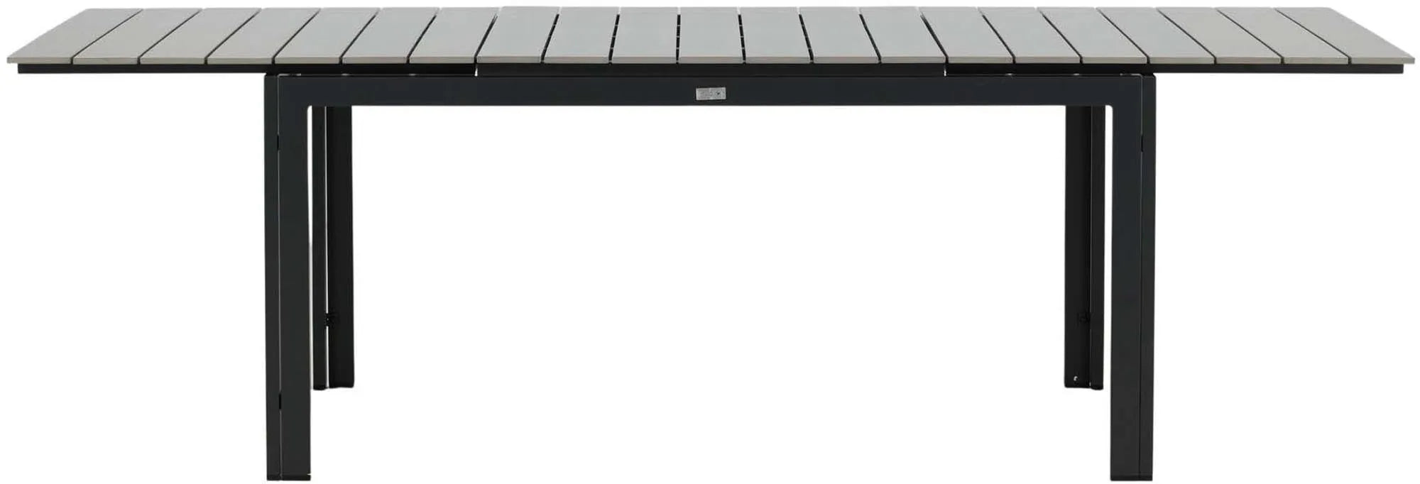 Moderner, ausziehbarer Gartentisch von Venture Home, ideal für stilvolle Außenbereiche, flexibel von 100 bis 150 cm.
