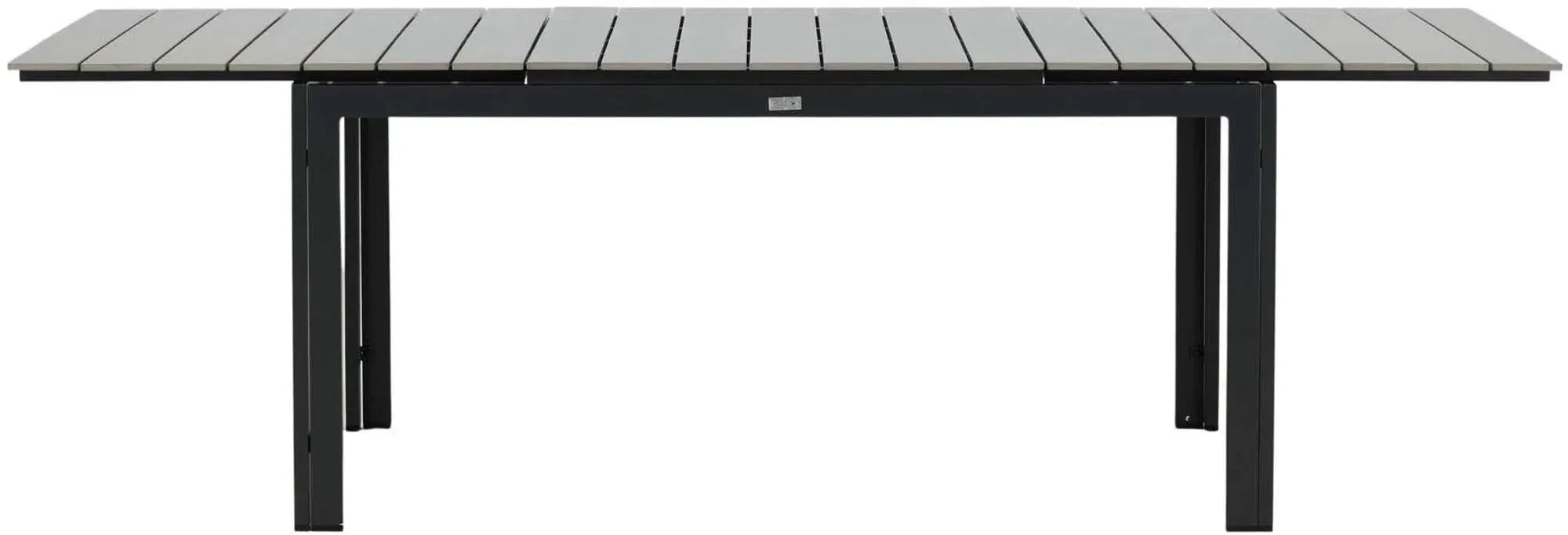 Moderner, ausziehbarer Gartentisch von Venture Home, ideal für stilvolle Außenbereiche, flexibel von 100 bis 150 cm.