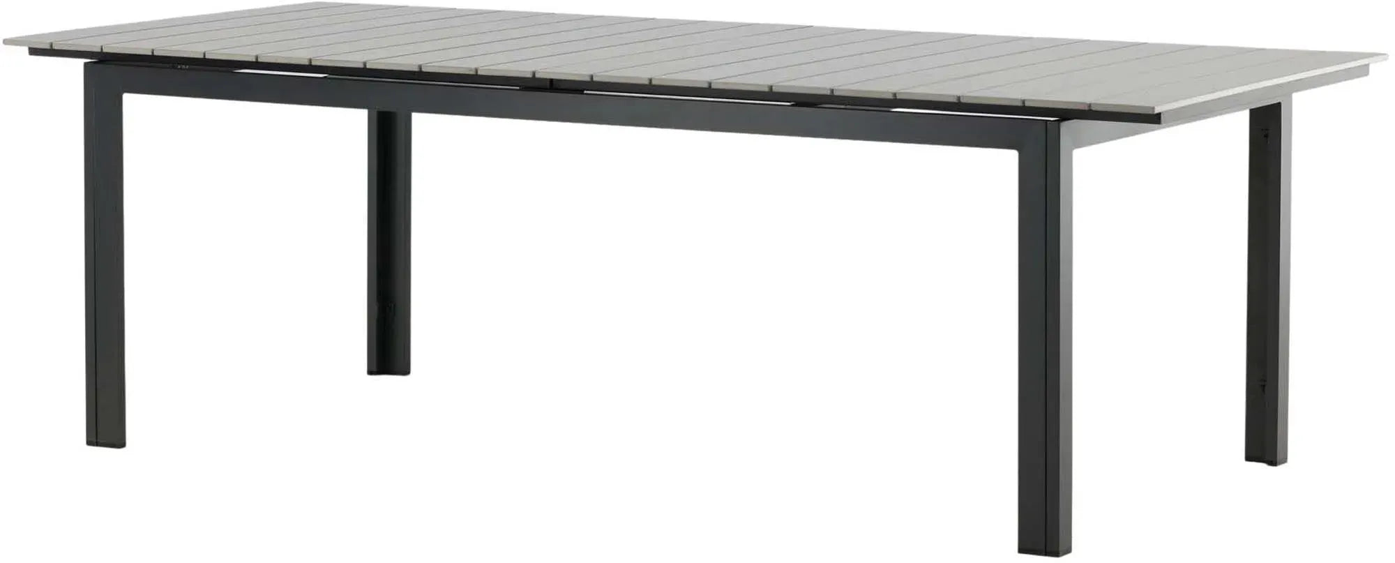 Moderner, ausziehbarer Gartentisch von Venture Home, ideal für stilvolle Außenbereiche, flexibel von 100 bis 150 cm.