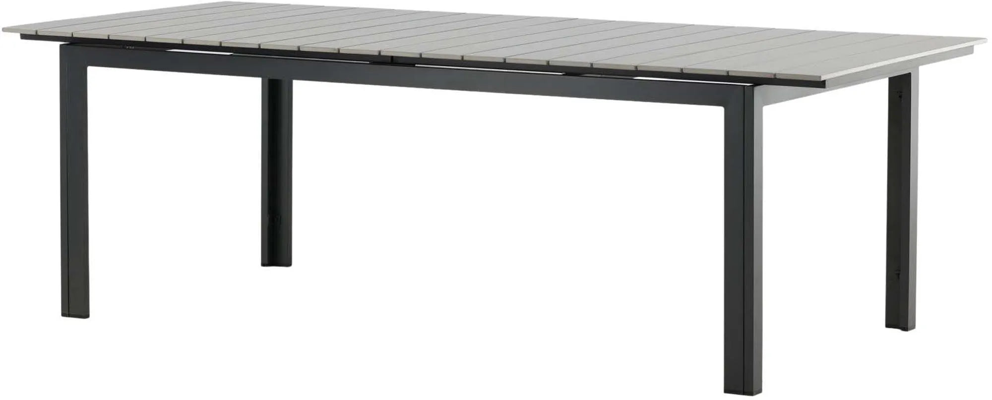 Moderner, ausziehbarer Gartentisch von Venture Home, ideal für stilvolle Außenbereiche, flexibel von 100 bis 150 cm.