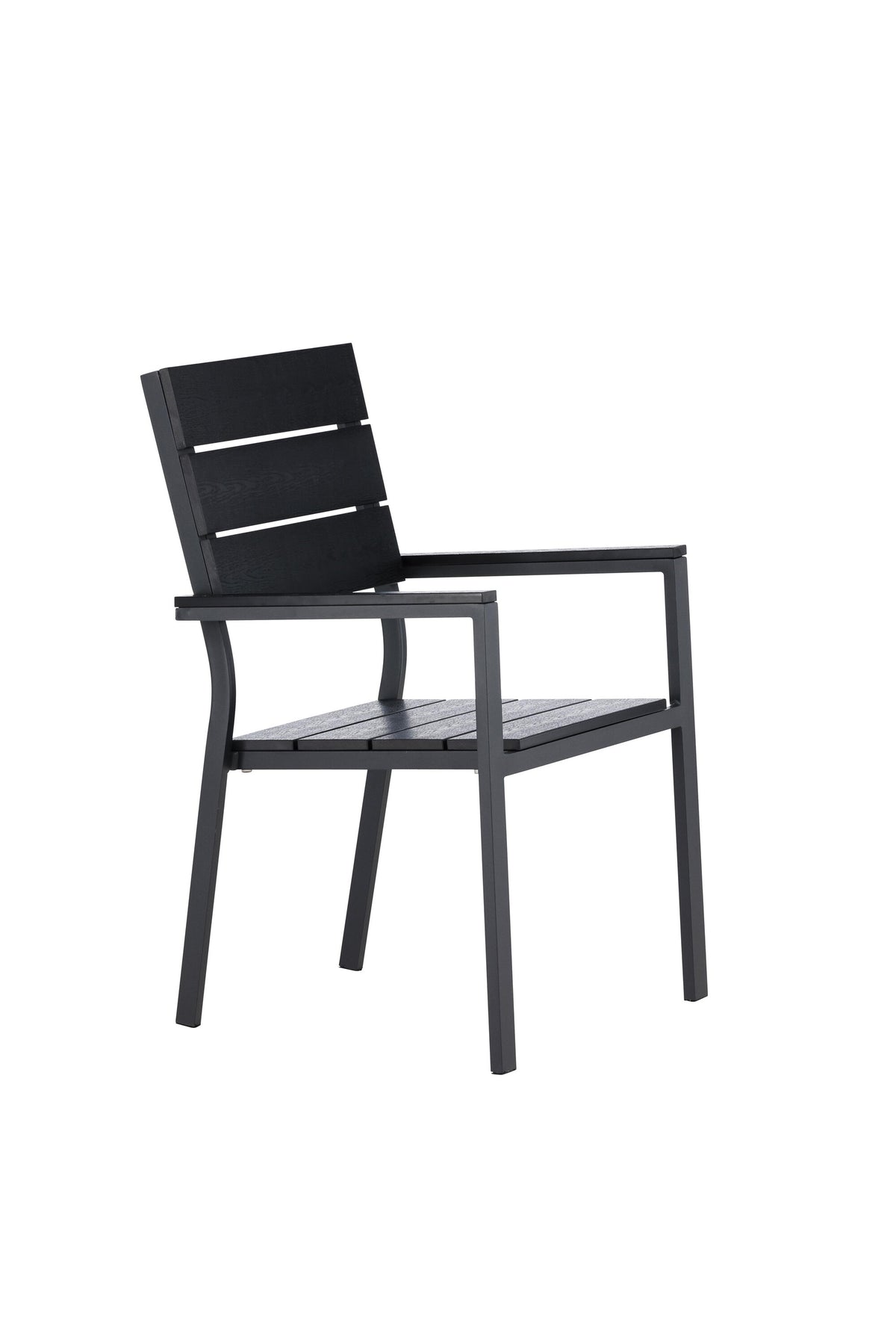 Levels Gartenstuhl in Schwarz präsentiert im Onlineshop von KAQTU Design AG. Gartenstuhl mit Armlehnen ist von Venture Home