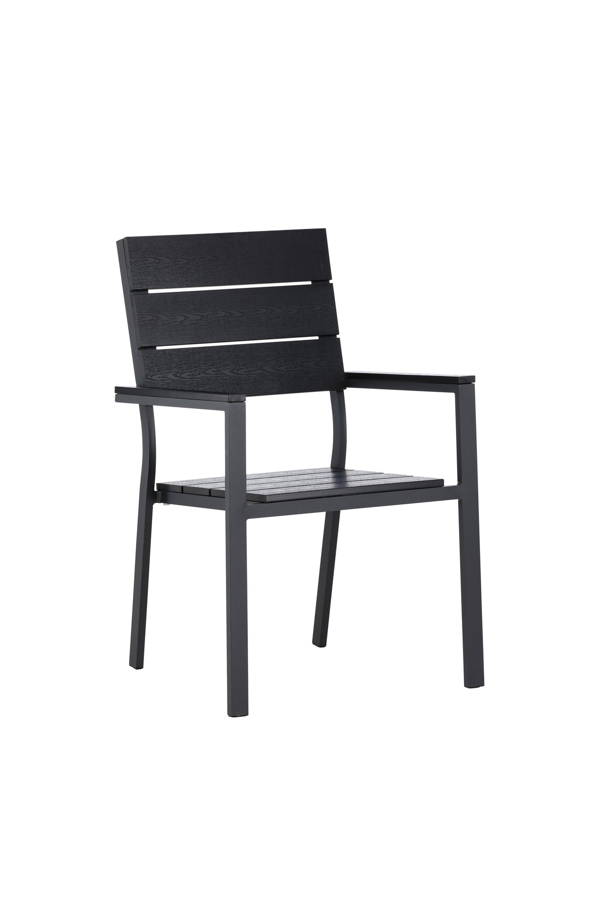 Levels Gartenstuhl in Schwarz präsentiert im Onlineshop von KAQTU Design AG. Gartenstuhl mit Armlehnen ist von Venture Home