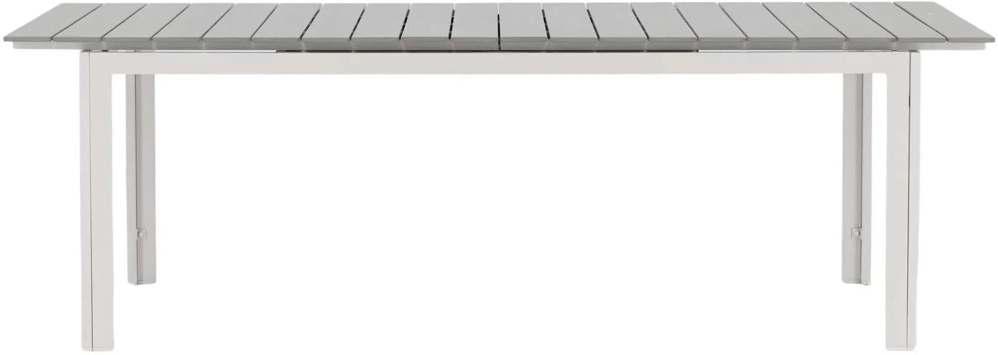 Eleganter, ausziehbarer Gartentisch von Venture Home, perfekt für moderne Außenbereiche, anpassbar von 100 bis 150 cm.