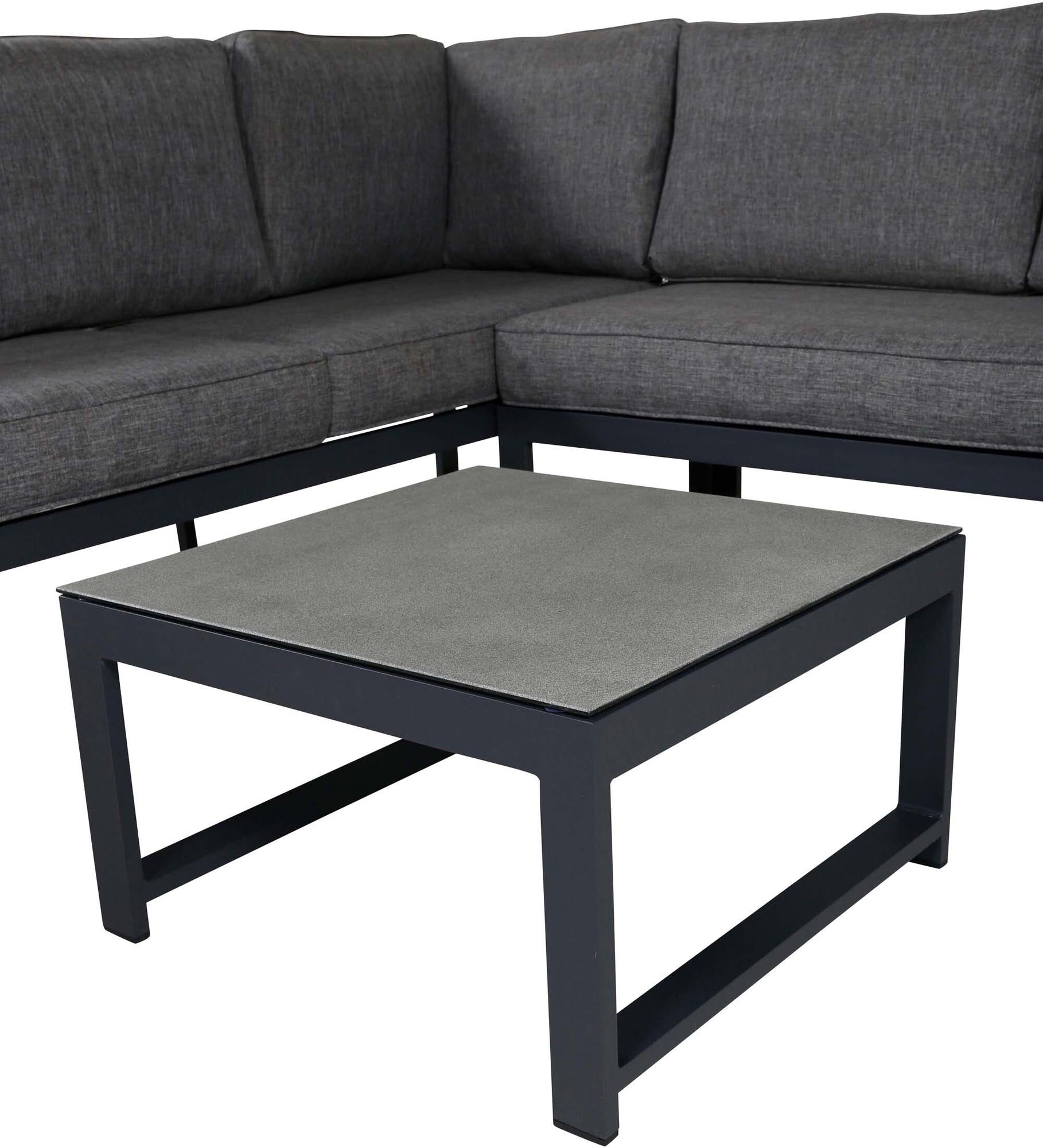 Salvador Ecksofa Outdoorset in Schwarz präsentiert im Onlineshop von KAQTU Design AG. Loungeset ist von Venture Home