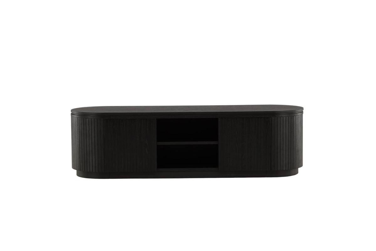 Fjällbacka TV Ständer in Schwarz präsentiert im Onlineshop von KAQTU Design AG. TV-Möbel ist von Vind