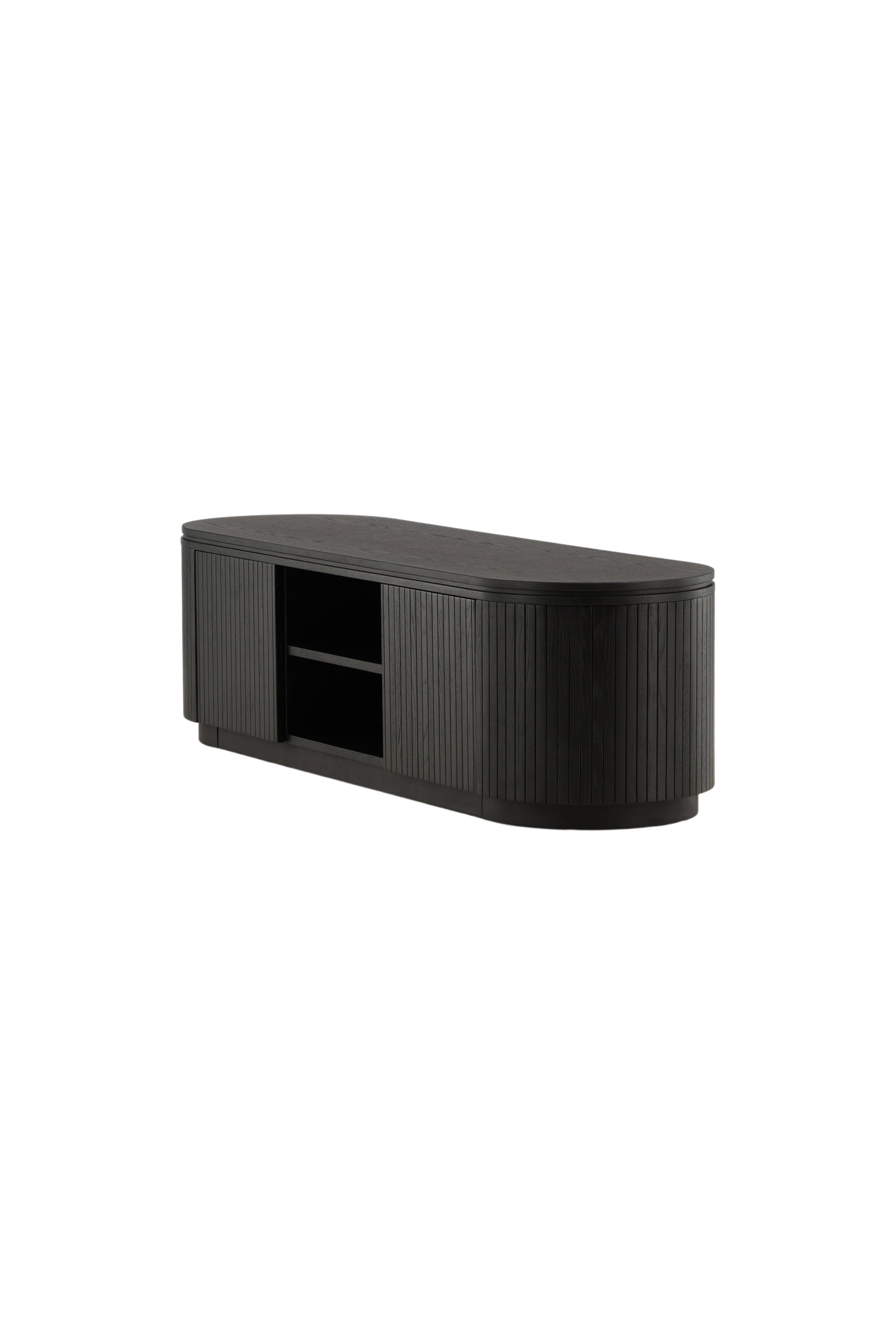 Fjällbacka TV Ständer in Schwarz präsentiert im Onlineshop von KAQTU Design AG. TV-Möbel ist von Vind