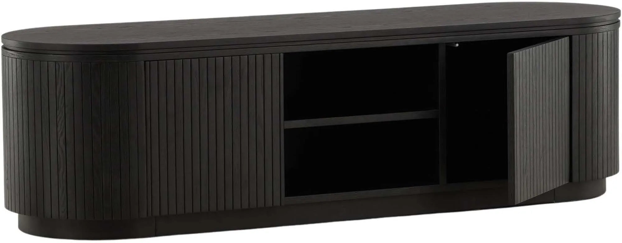 Fjällbacka TV Ständer in Schwarz präsentiert im Onlineshop von KAQTU Design AG. Sideboard ist von Vind