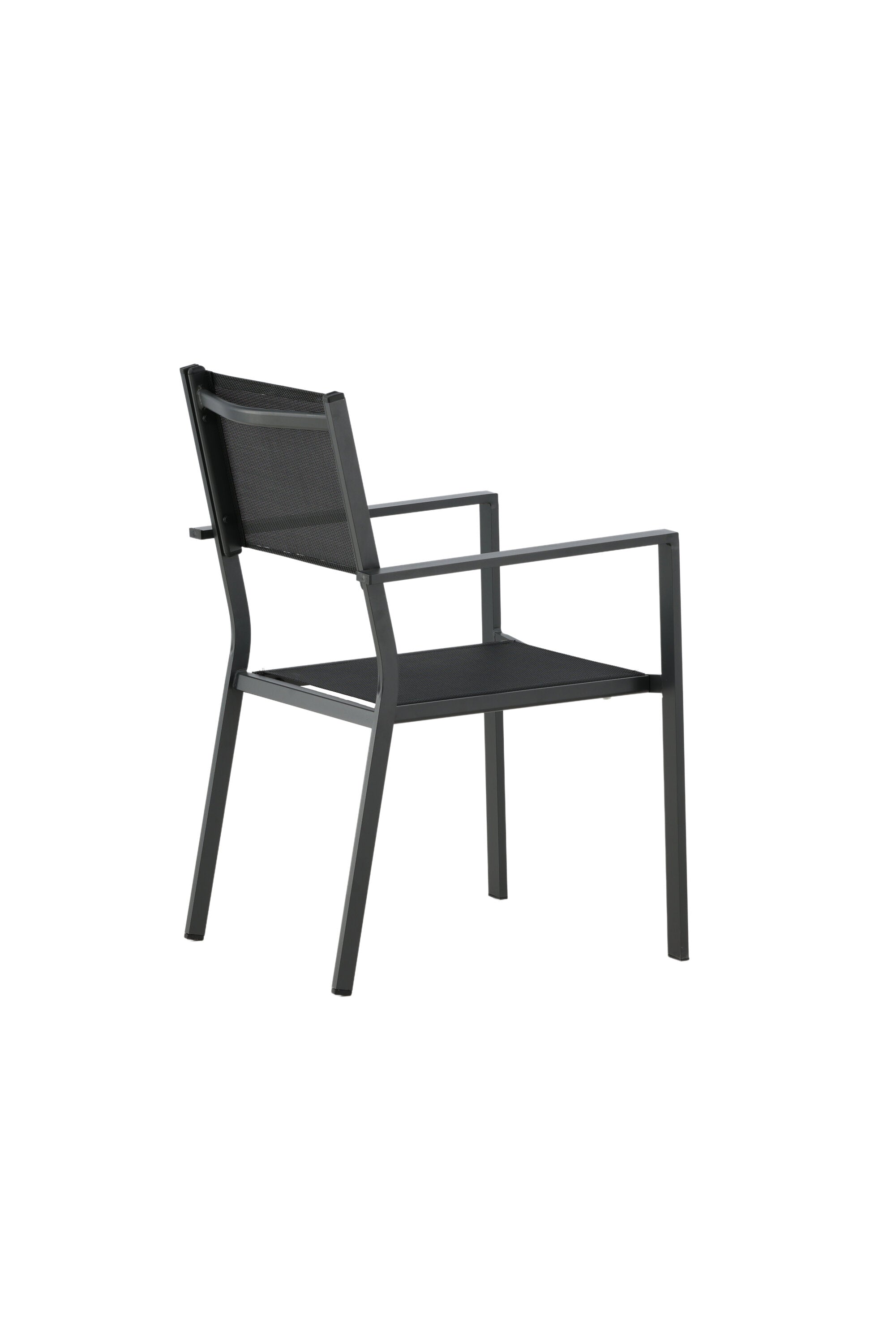 Copacabana Stapelstuhl in Schwarz präsentiert im Onlineshop von KAQTU Design AG. Gartenstuhl mit Armlehnen ist von Venture Home