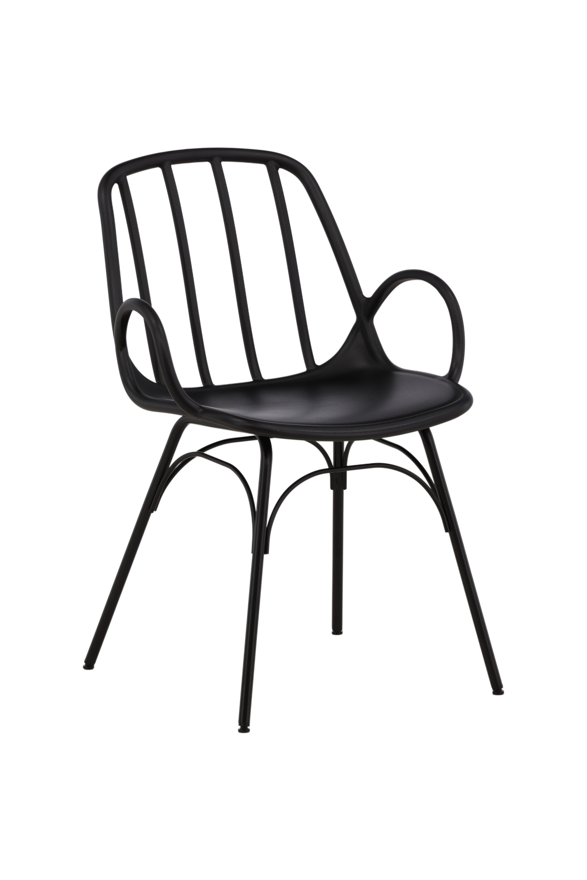 Dyrön Stuhl in Schwarz präsentiert im Onlineshop von KAQTU Design AG. Stuhl mit Armlehne ist von Venture Home