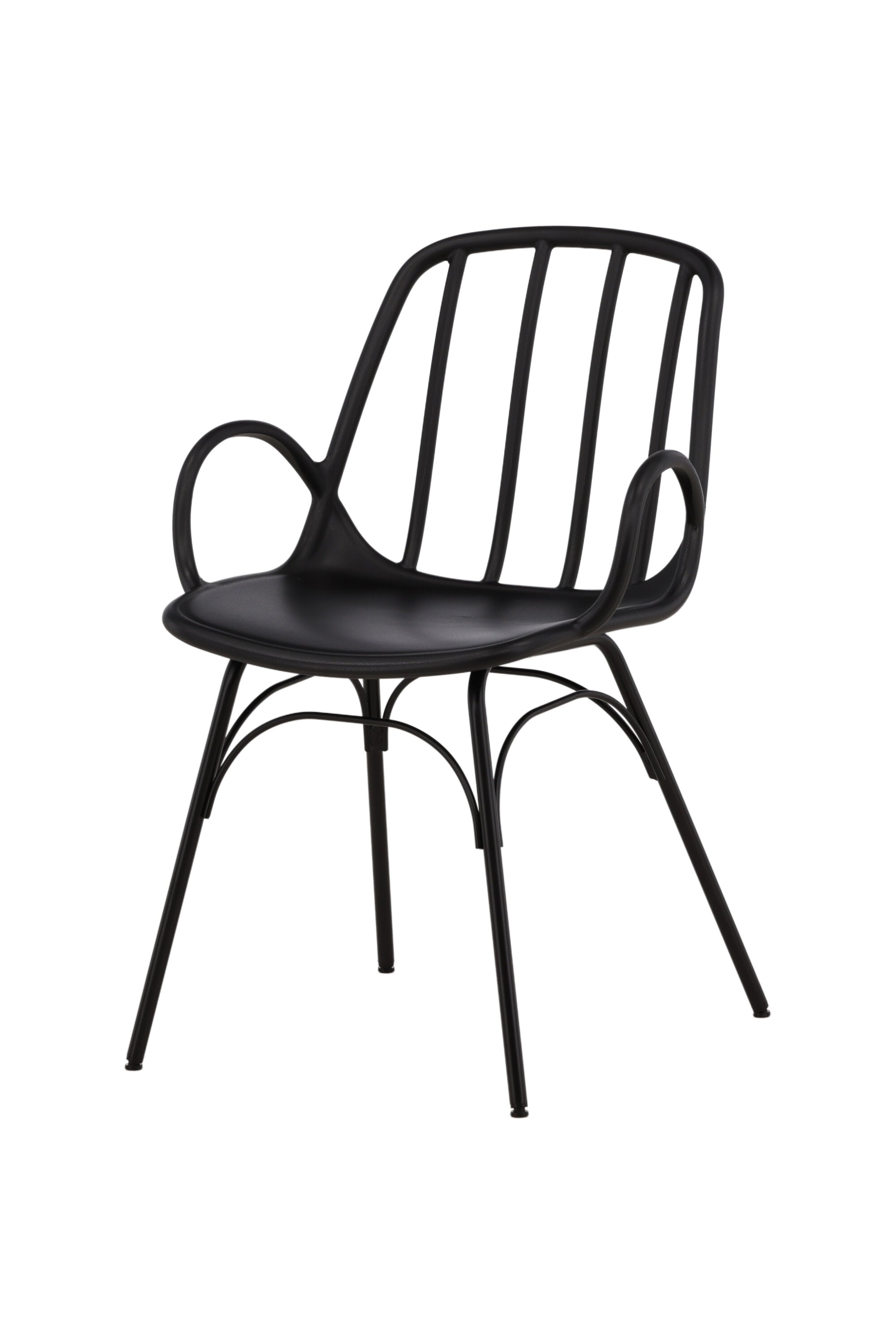 Dyrön Stuhl in Schwarz präsentiert im Onlineshop von KAQTU Design AG. Stuhl mit Armlehne ist von Venture Home