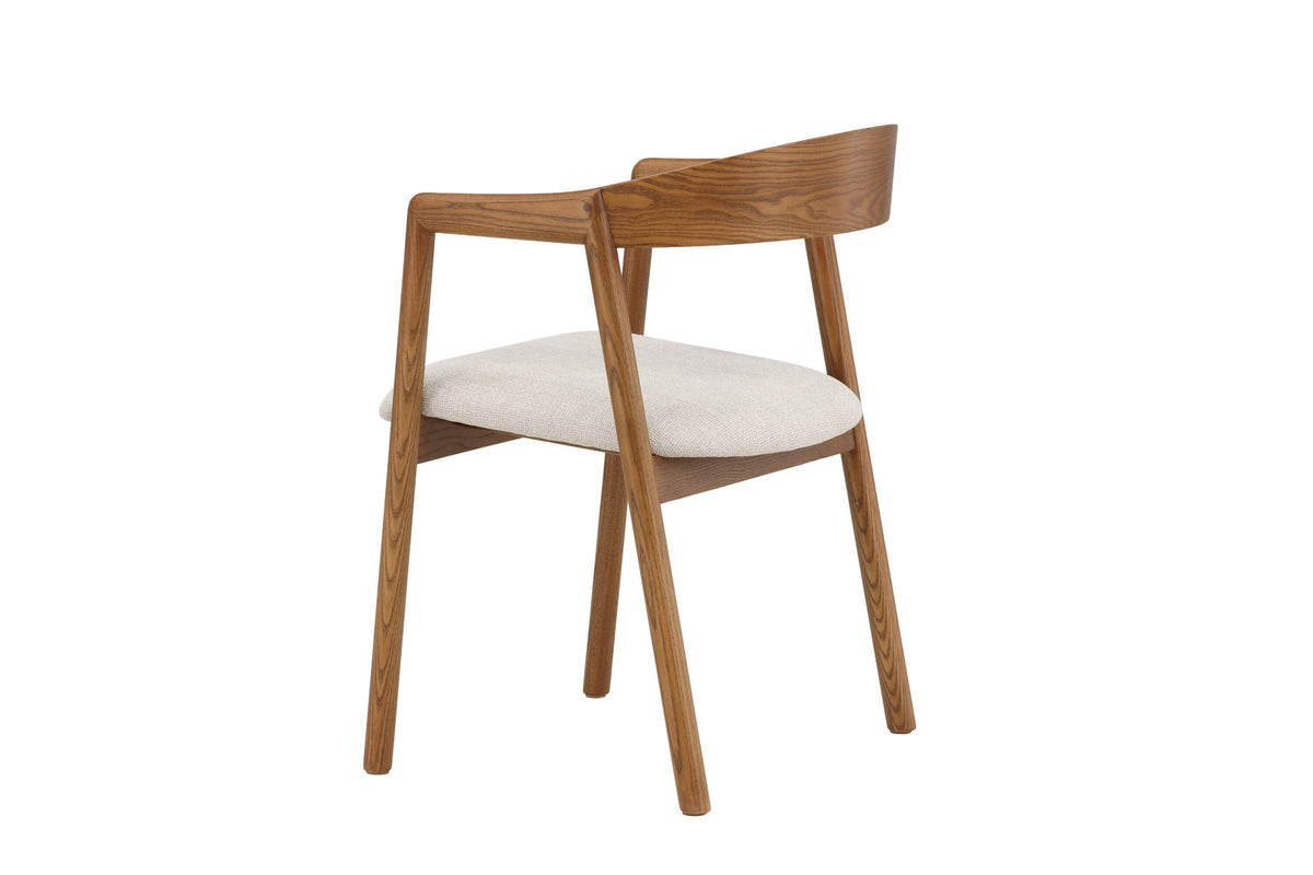 Långön Esszimmerstuhl in Dunkelbraun präsentiert im Onlineshop von KAQTU Design AG. Stuhl mit Armlehne ist von Vind