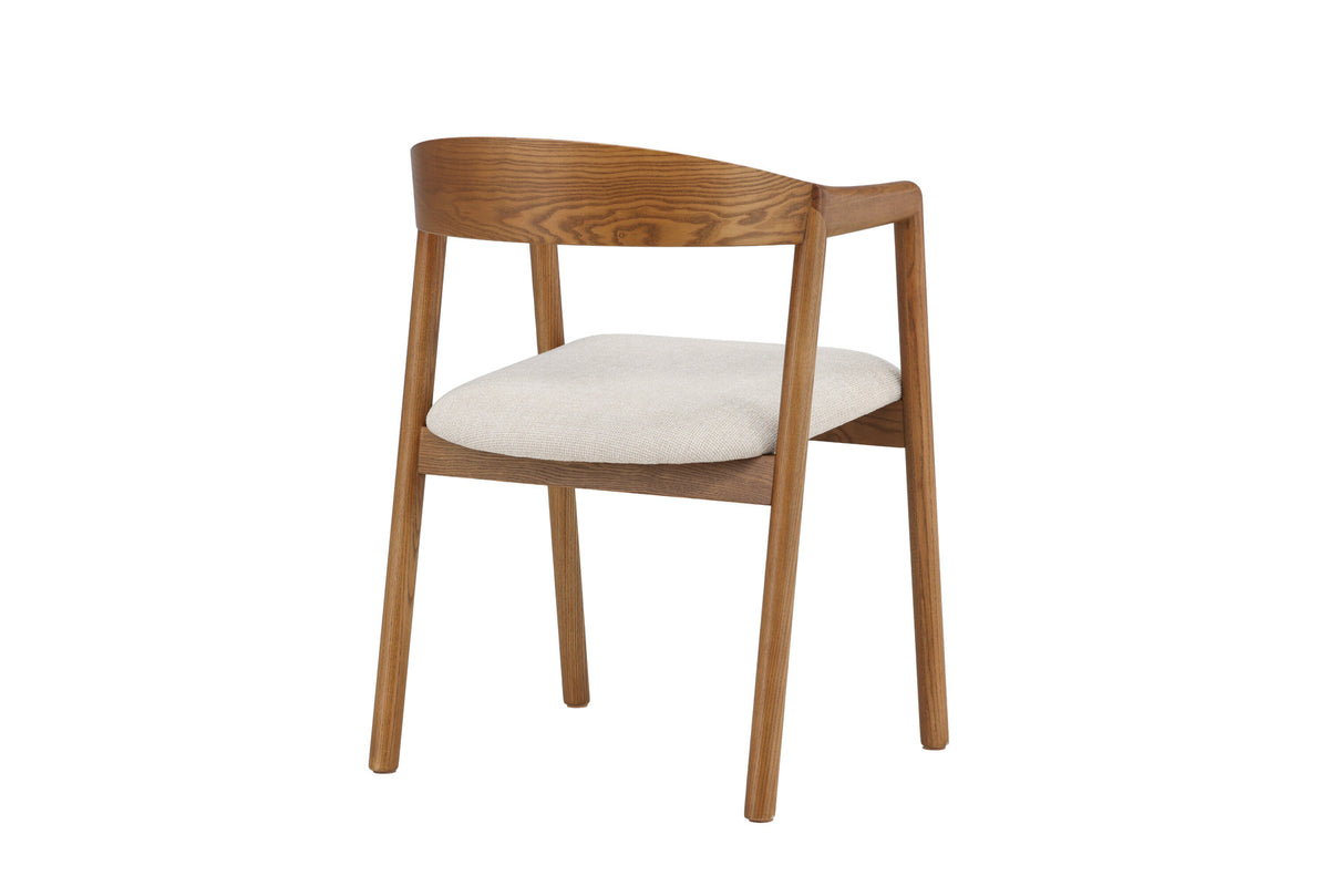 Långön Esszimmerstuhl in Dunkelbraun präsentiert im Onlineshop von KAQTU Design AG. Stuhl mit Armlehne ist von Vind