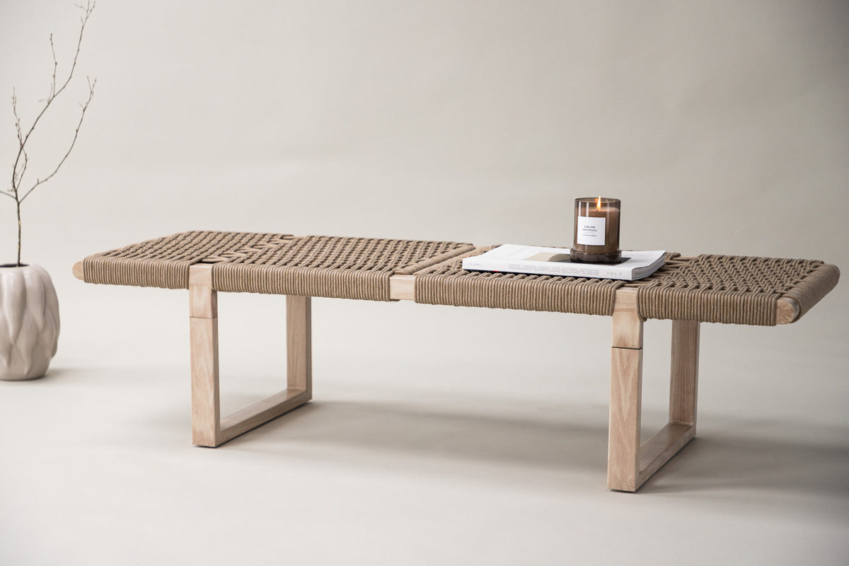 Ängön Bank in Natur präsentiert im Onlineshop von KAQTU Design AG. Sitzbank ist von Vind
