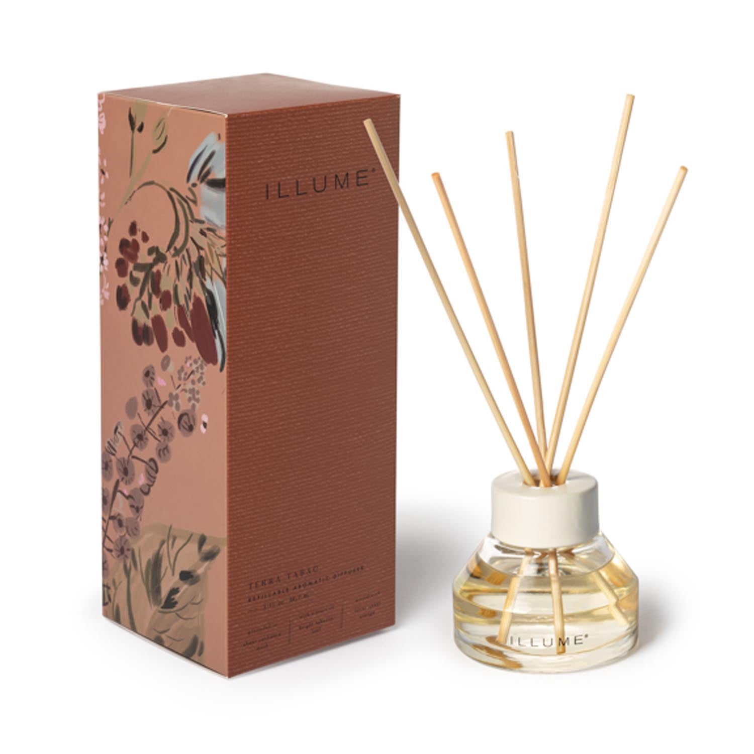 Terra Tabac Duftdiffusor, Braun, in Braun präsentiert im Onlineshop von KAQTU Design AG. Duftöl ist von Illume
