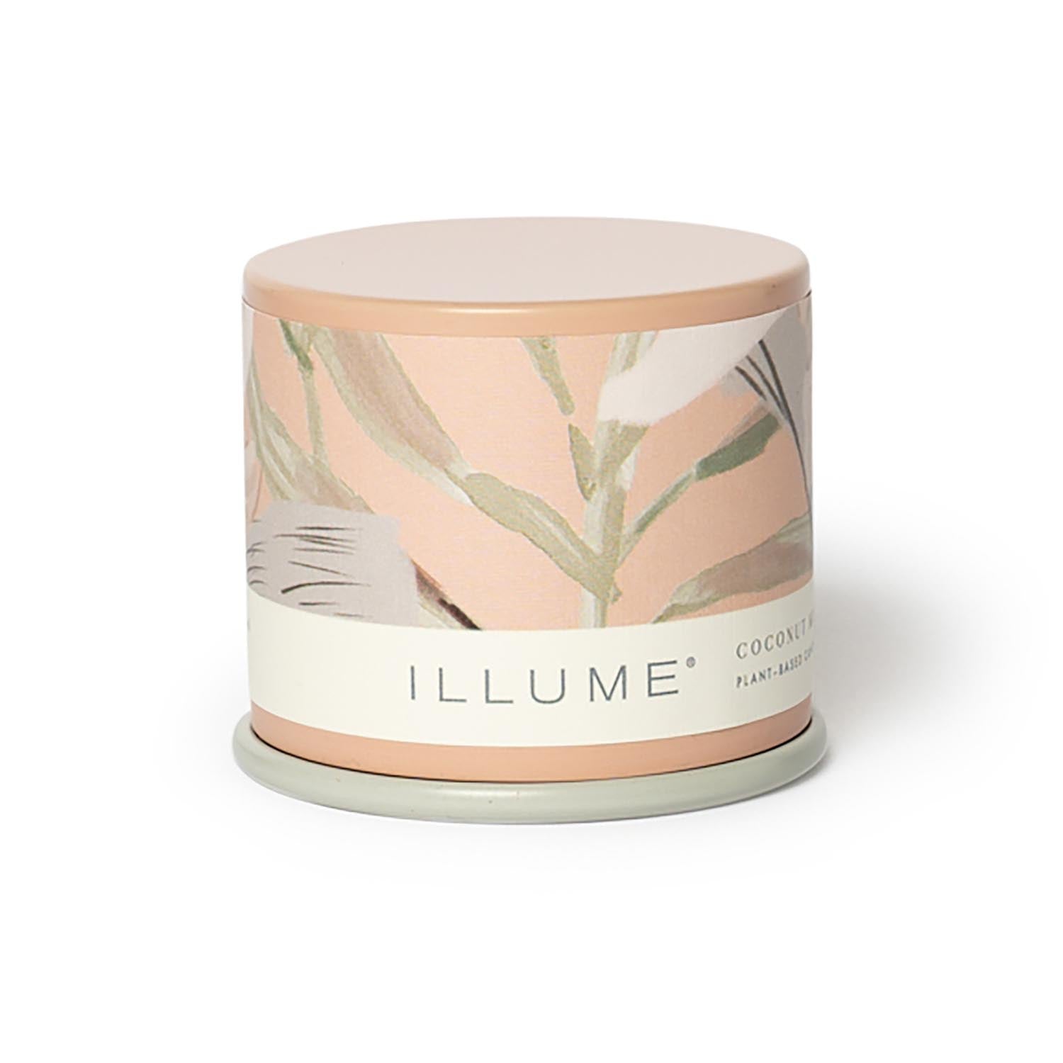 Coconut Milk Mango Demi Vanity Tin Kerze, Rose, in Rose präsentiert im Onlineshop von KAQTU Design AG. Duftkerze ist von Illume