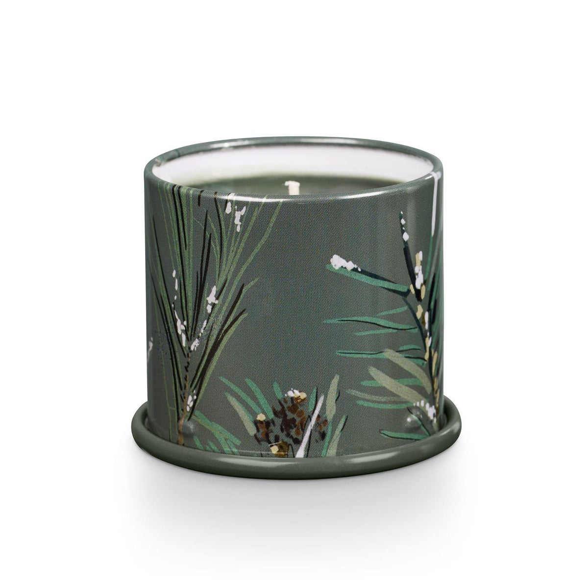 Balsam & Cedar Demi Vanity Tin Kerze, Grün, in Grün präsentiert im Onlineshop von KAQTU Design AG. Duftkerze ist von Illume