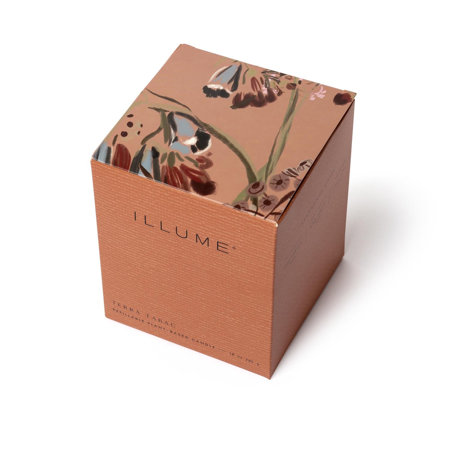 Terra Tabac Box Glass Candle, Braun, in Braun präsentiert im Onlineshop von KAQTU Design AG. Duftkerze ist von Illume
