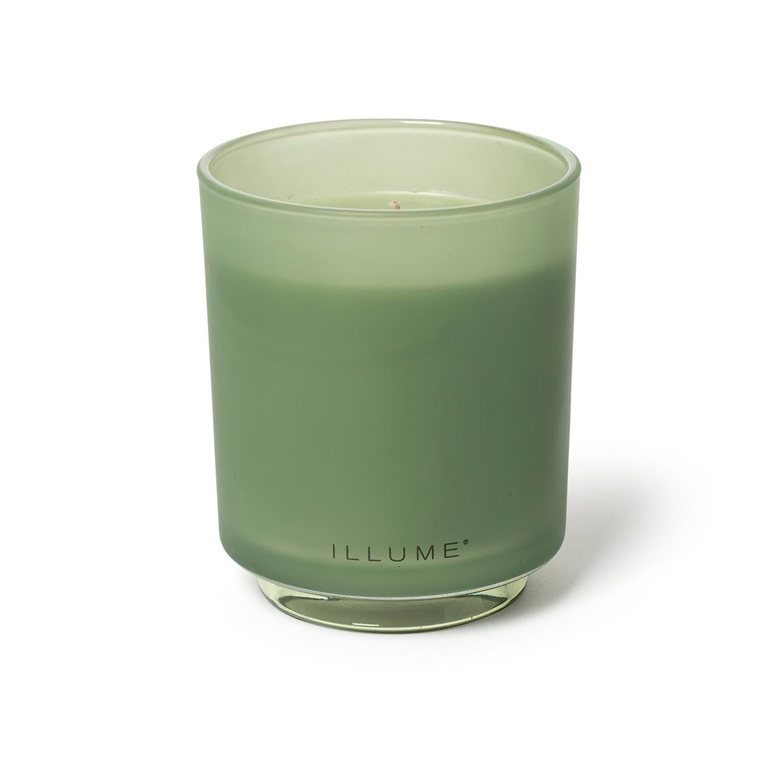 Hinoki Sage Box Glass Candle, Grün, in Grün präsentiert im Onlineshop von KAQTU Design AG. Duftkerze ist von Illume