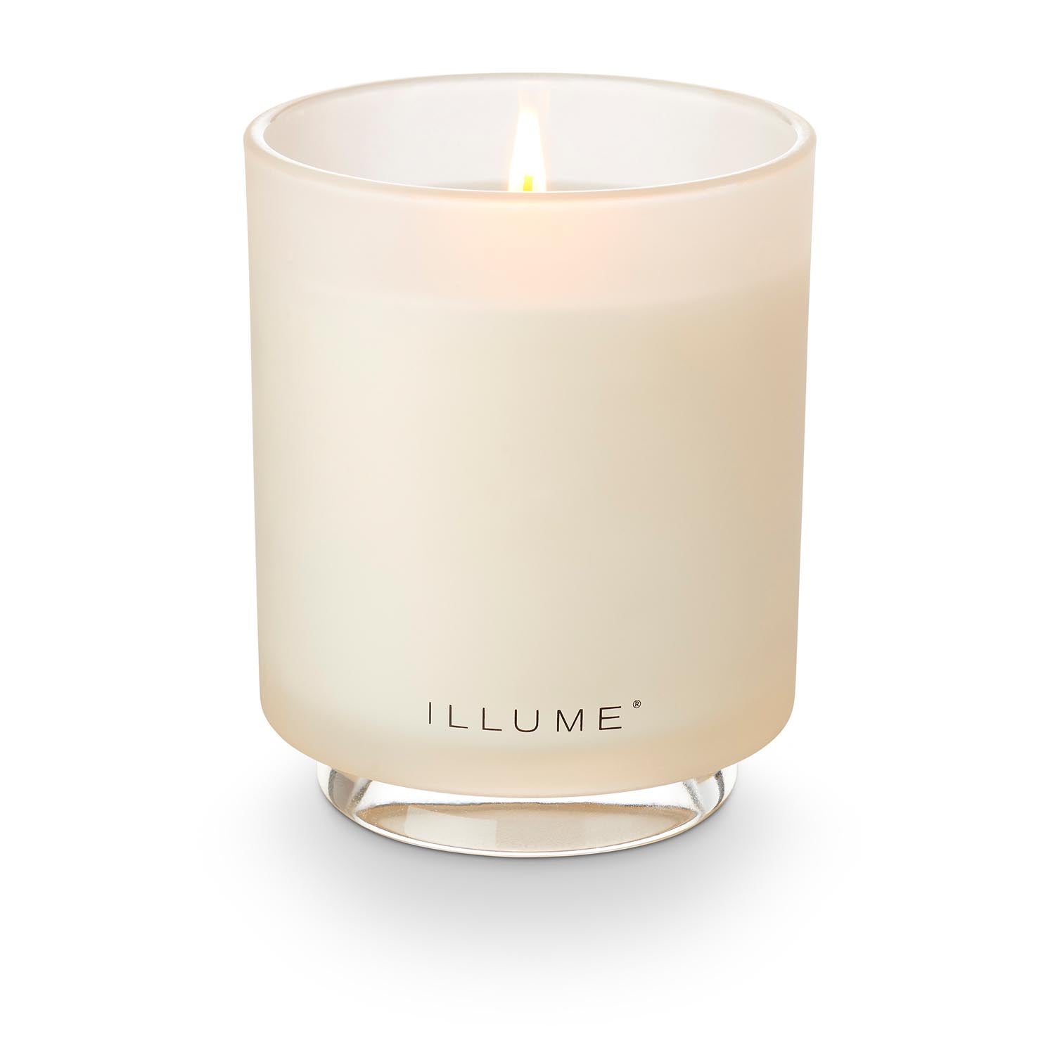 Driftwood Box Glass Candle, Weiss, in Weiß präsentiert im Onlineshop von KAQTU Design AG. Duftkerze ist von Illume