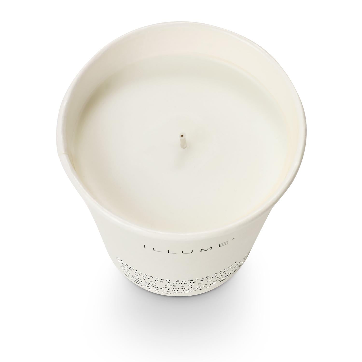 Terra Tabac Kerze Refill, Weiss, in Weiß präsentiert im Onlineshop von KAQTU Design AG. Duftkerze ist von Illume