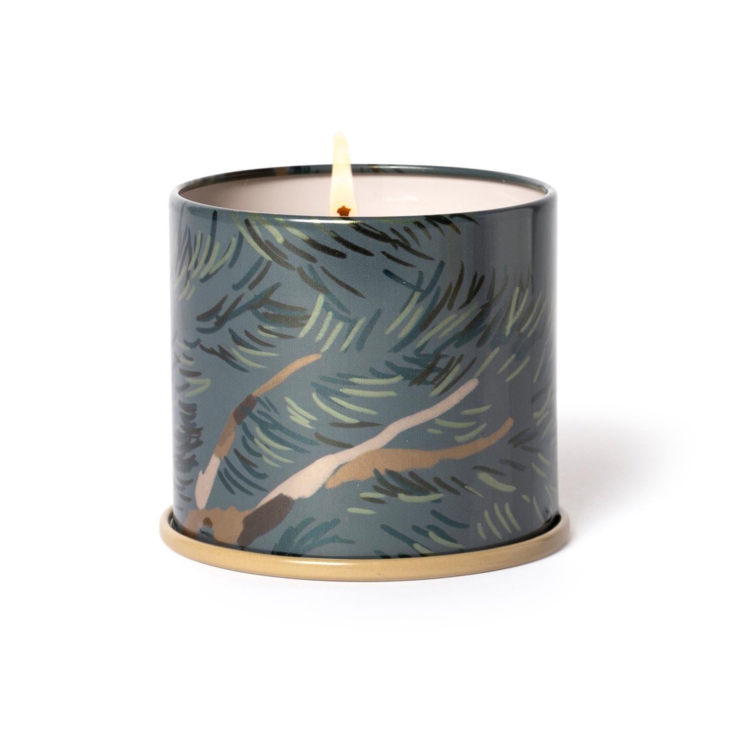 Hinoki Sage Vanity Tin Duftkerze, Grün, in Grün präsentiert im Onlineshop von KAQTU Design AG. Duftkerze ist von Illume