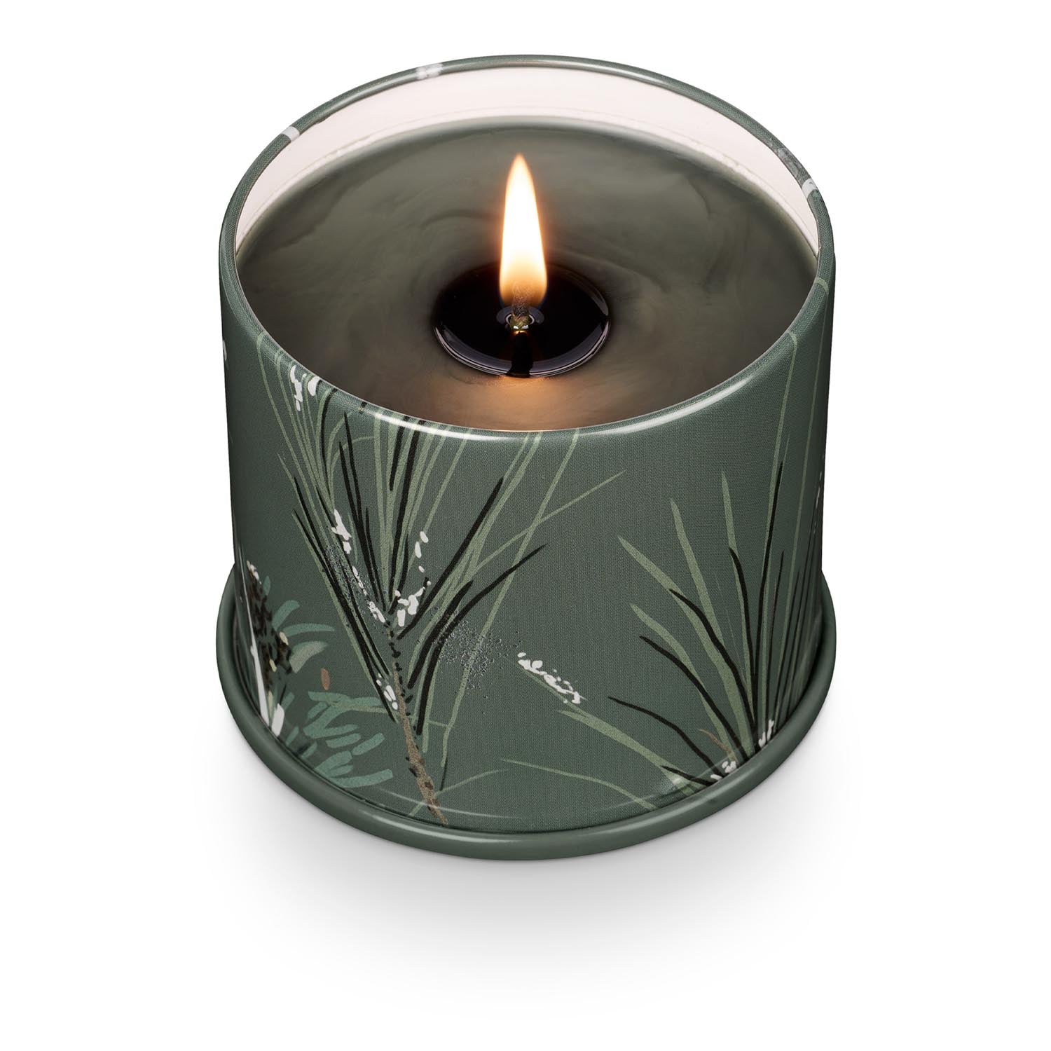 Balsam & Cedar Vanity Tin Duftkerze, Grün, in Grün präsentiert im Onlineshop von KAQTU Design AG. Duftkerze ist von Illume