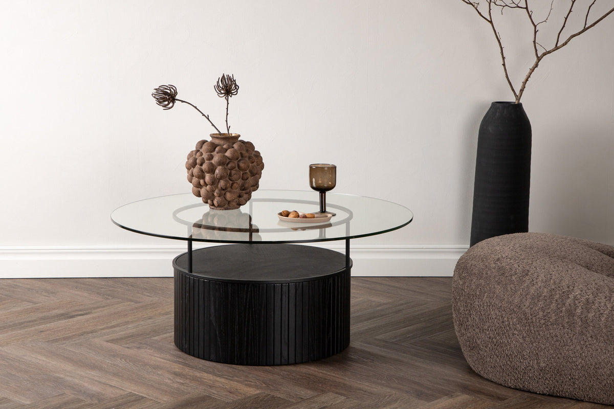 Bovall Coffee Tisch in Schwarz präsentiert im Onlineshop von KAQTU Design AG. Beistelltisch ist von Furniture Fashion