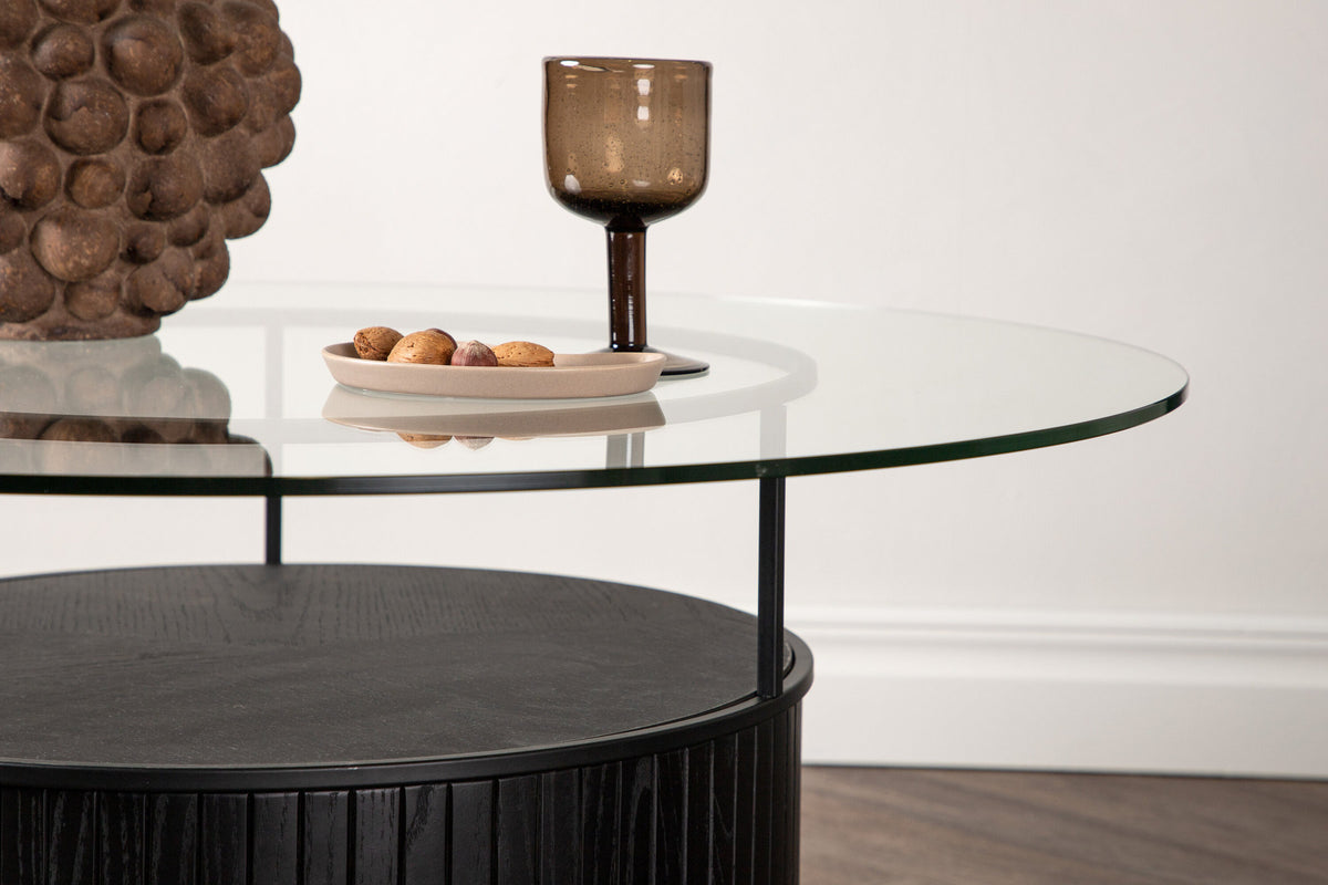 Bovall Coffee Tisch in Schwarz präsentiert im Onlineshop von KAQTU Design AG. Beistelltisch ist von Furniture Fashion