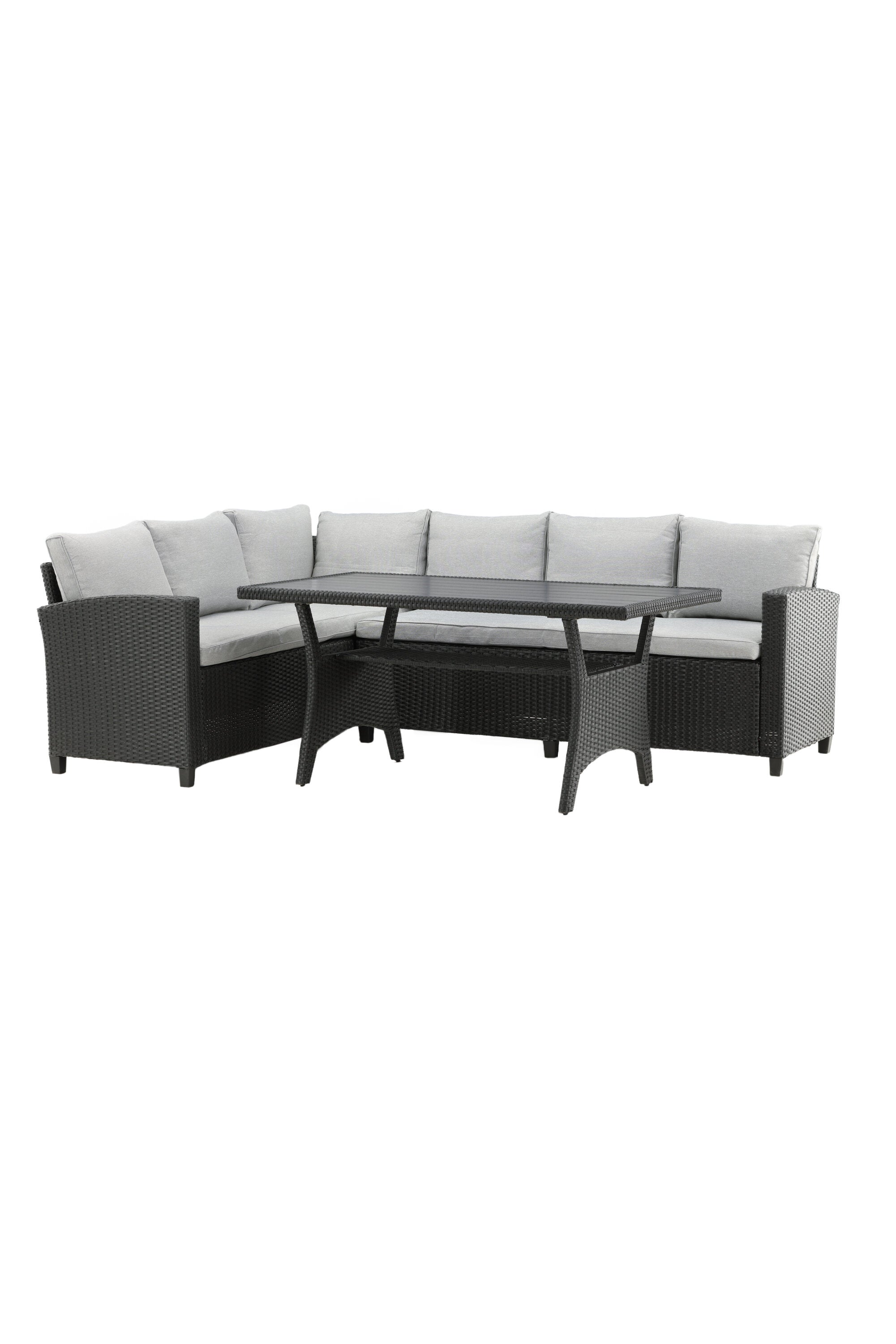 Brentwood Ecksofa Outdoorset 145cm in Schwarz präsentiert im Onlineshop von KAQTU Design AG. Loungeset ist von Venture Home