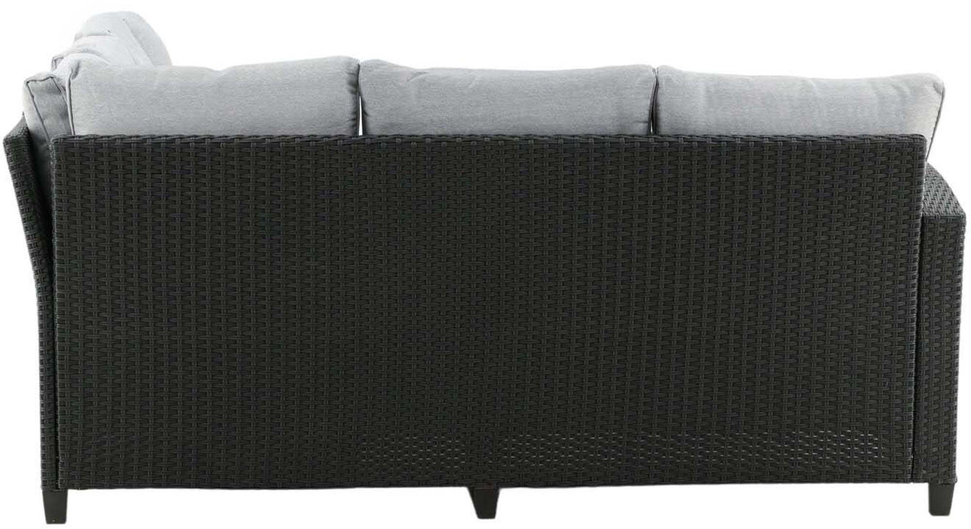 Brentwood Ecksofa Outdoorset: Stilvolles Loungeset aus robustem Kunstrattan, ideal für entspannte Stunden im Freien. Perfekt für Terrasse und Balkon.