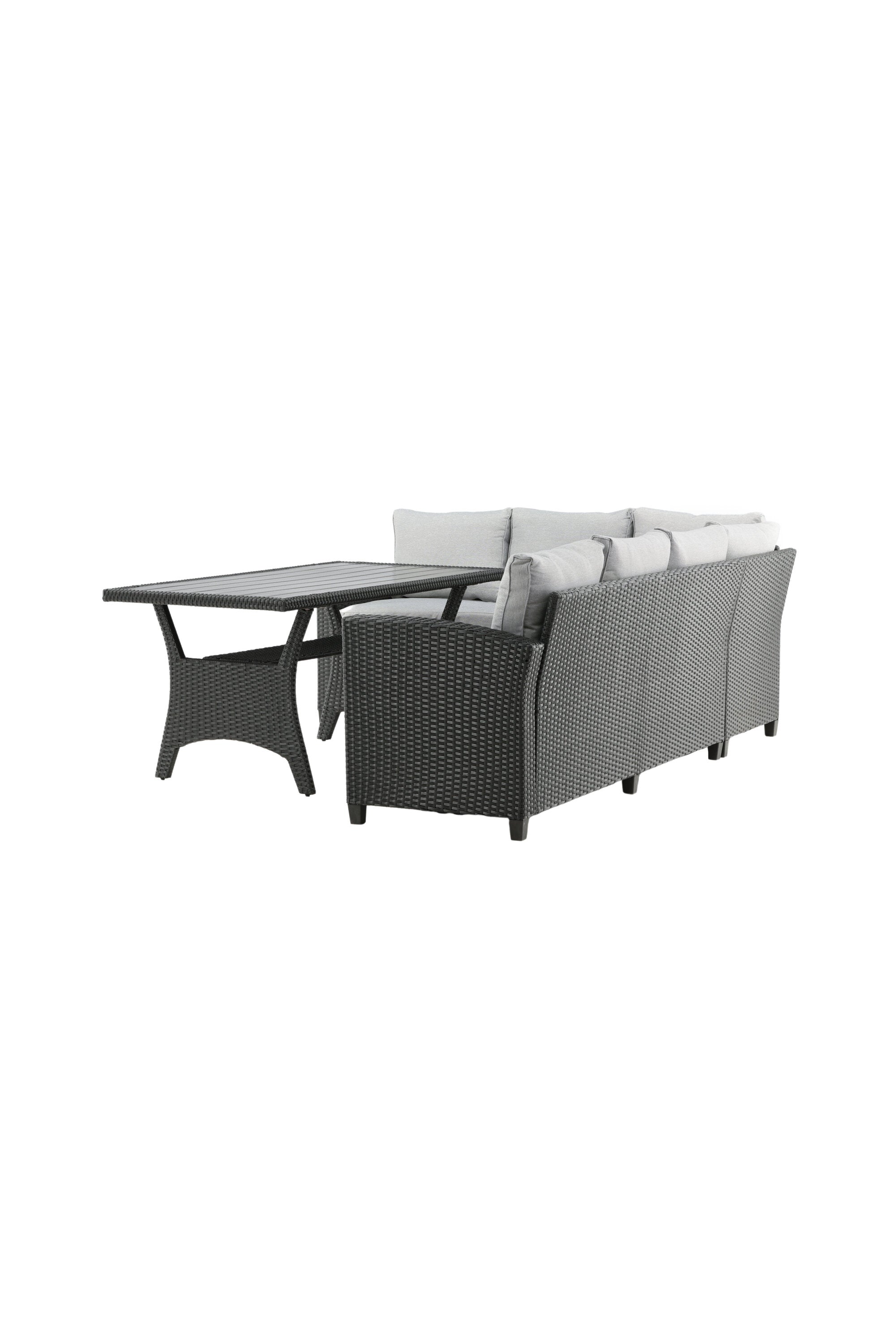 Brentwood Ecksofa Outdoorset 145cm in Schwarz präsentiert im Onlineshop von KAQTU Design AG. Loungeset ist von Venture Home