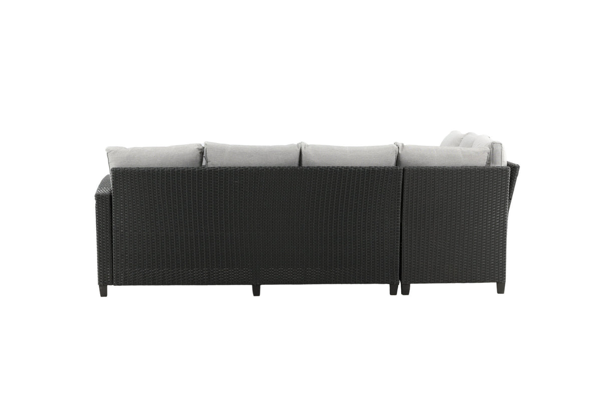 Brentwood Ecksofa Outdoorset 145cm in Schwarz präsentiert im Onlineshop von KAQTU Design AG. Loungeset ist von Venture Home