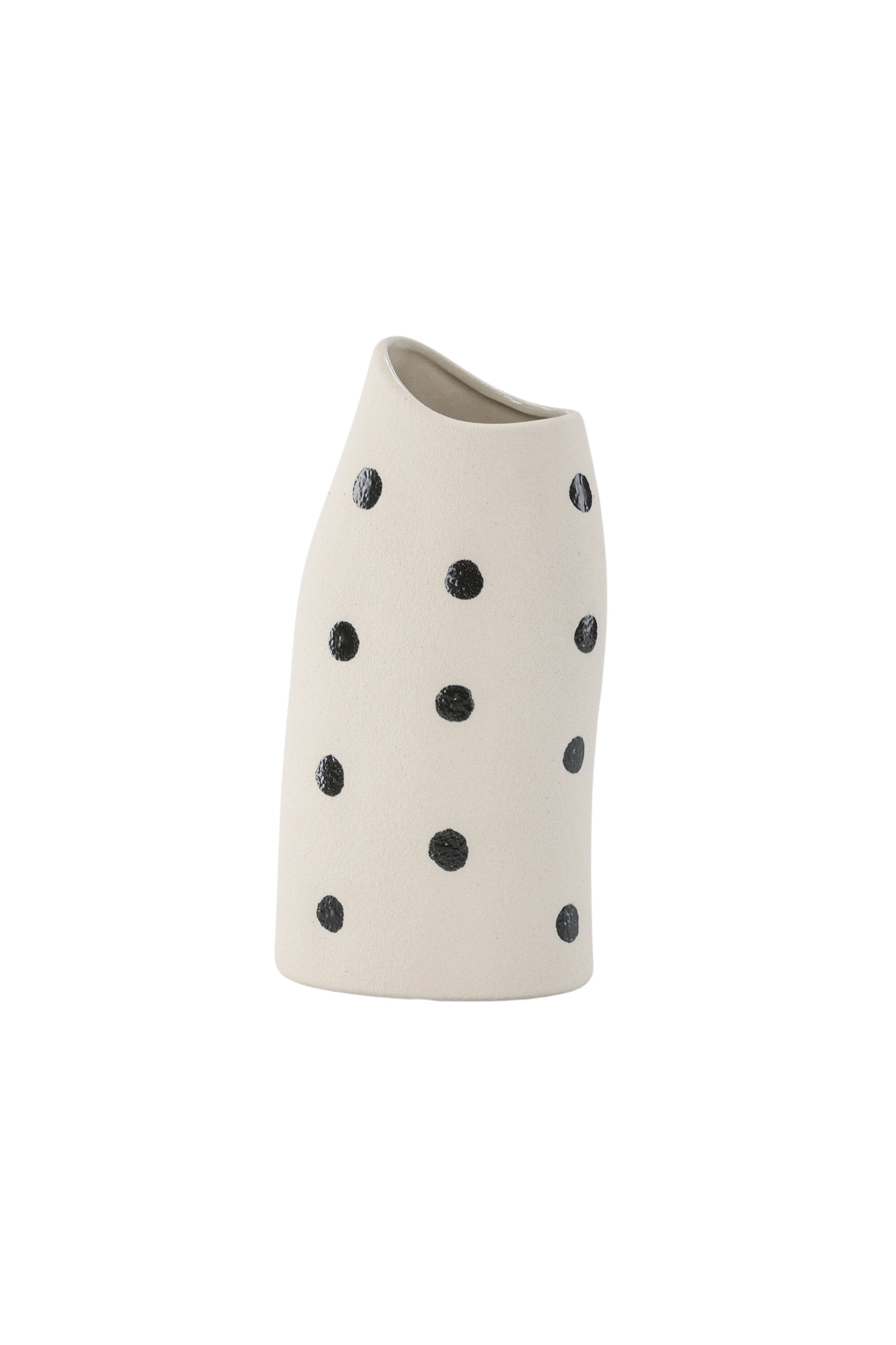 Ernst Vase in Schwarz-Weiss präsentiert im Onlineshop von KAQTU Design AG. Vase ist von Venture Home