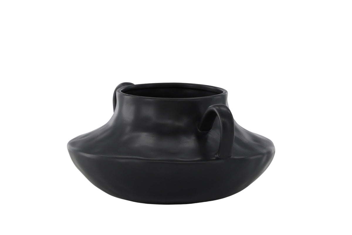 Holda Vase in Schwarz präsentiert im Onlineshop von KAQTU Design AG. Vase ist von Venture Home