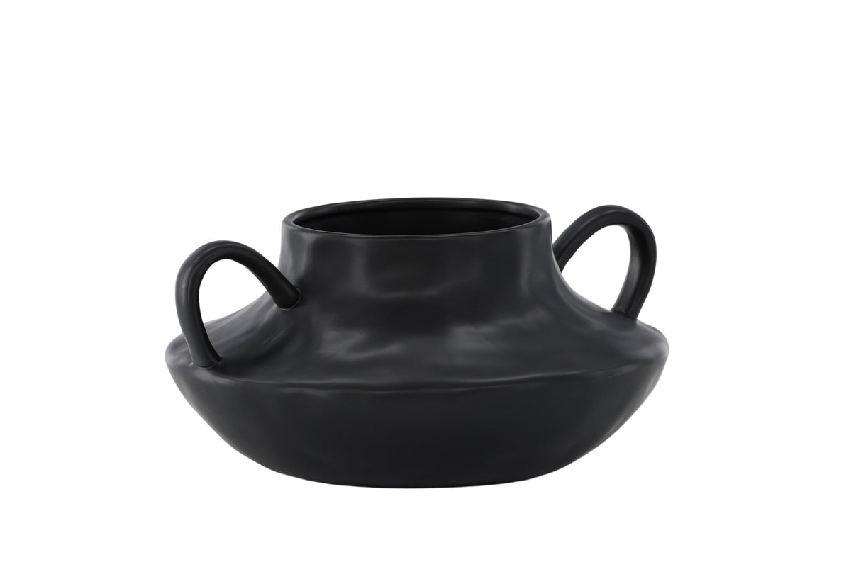 Holda Vase in Schwarz präsentiert im Onlineshop von KAQTU Design AG. Vase ist von Venture Home