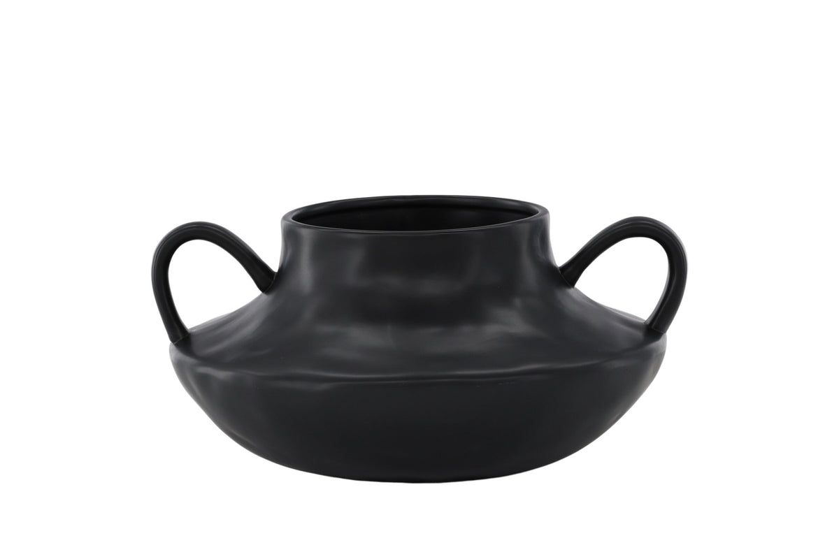 Holda Vase in Schwarz präsentiert im Onlineshop von KAQTU Design AG. Vase ist von Venture Home