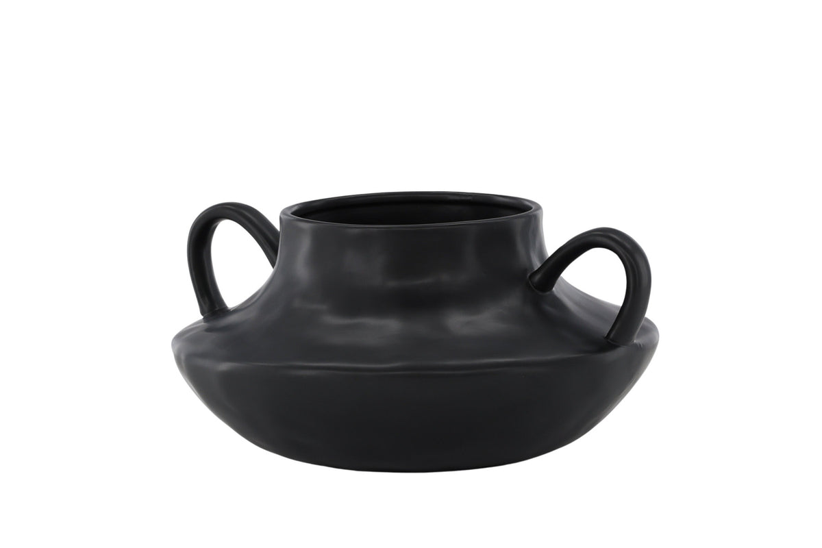 Holda Vase in Schwarz präsentiert im Onlineshop von KAQTU Design AG. Vase ist von Venture Home
