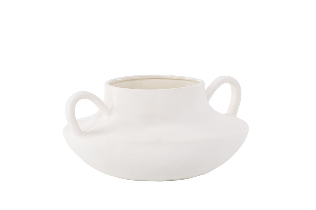 Holda Vase in Cremefarben präsentiert im Onlineshop von KAQTU Design AG. Vase ist von Venture Home
