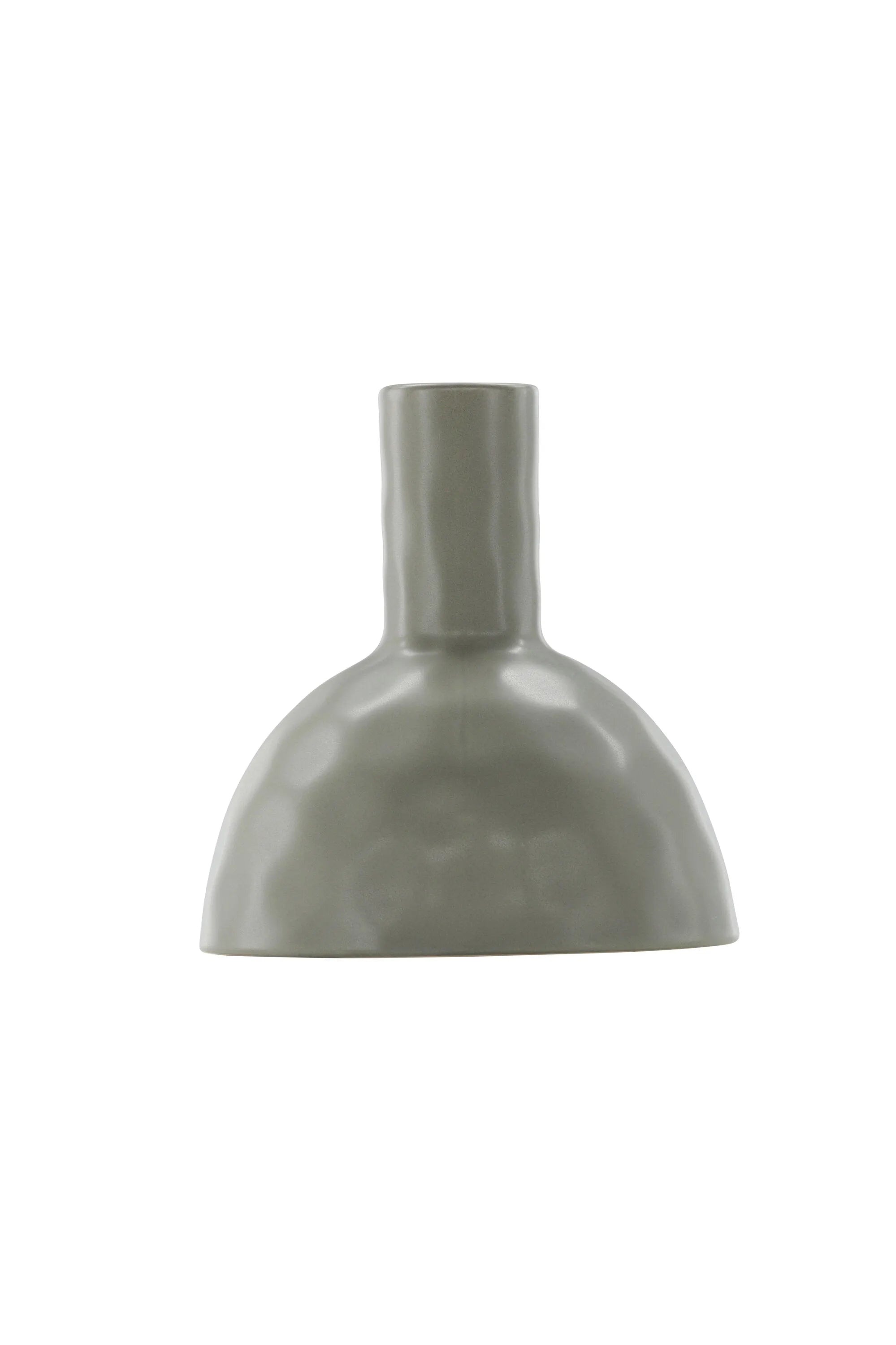 Vivi Vase: Elegante Keramikvase in tiefem Schwarz von Venture Home.