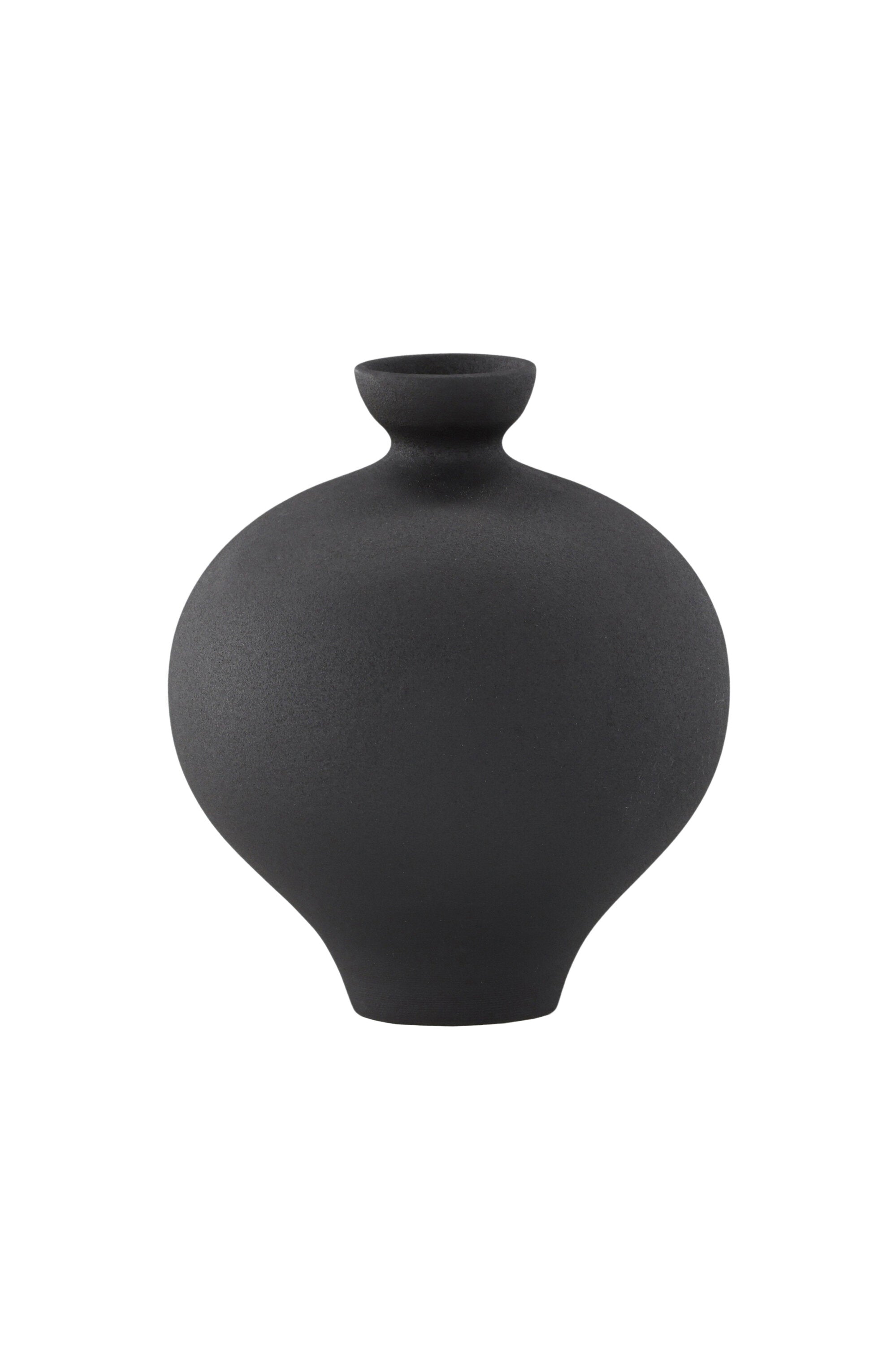 Rellis Vase in Schwarz präsentiert im Onlineshop von KAQTU Design AG. Vase ist von Venture Home