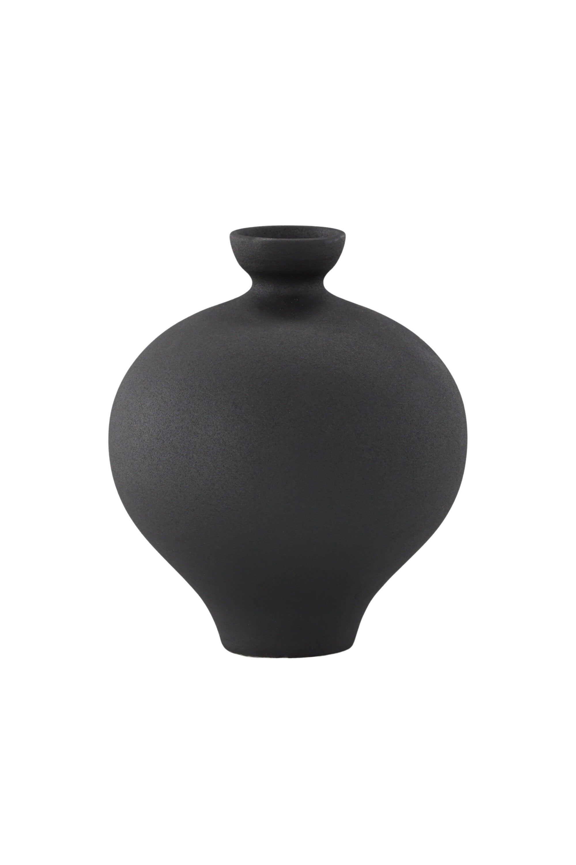 Rellis Vase in Schwarz präsentiert im Onlineshop von KAQTU Design AG. Vase ist von Venture Home