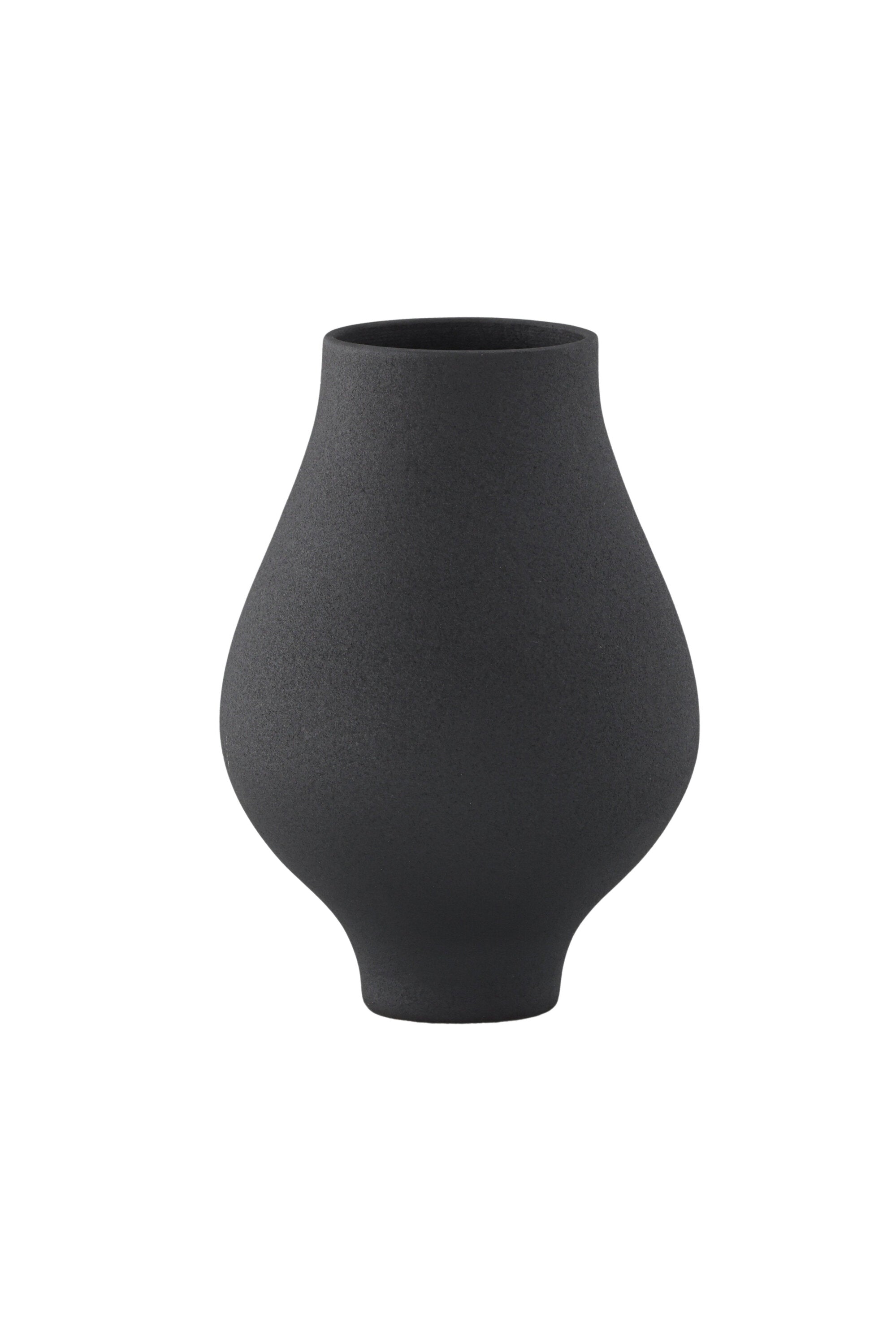 Rellis Vase in Schwarz präsentiert im Onlineshop von KAQTU Design AG. Vase ist von Venture Home