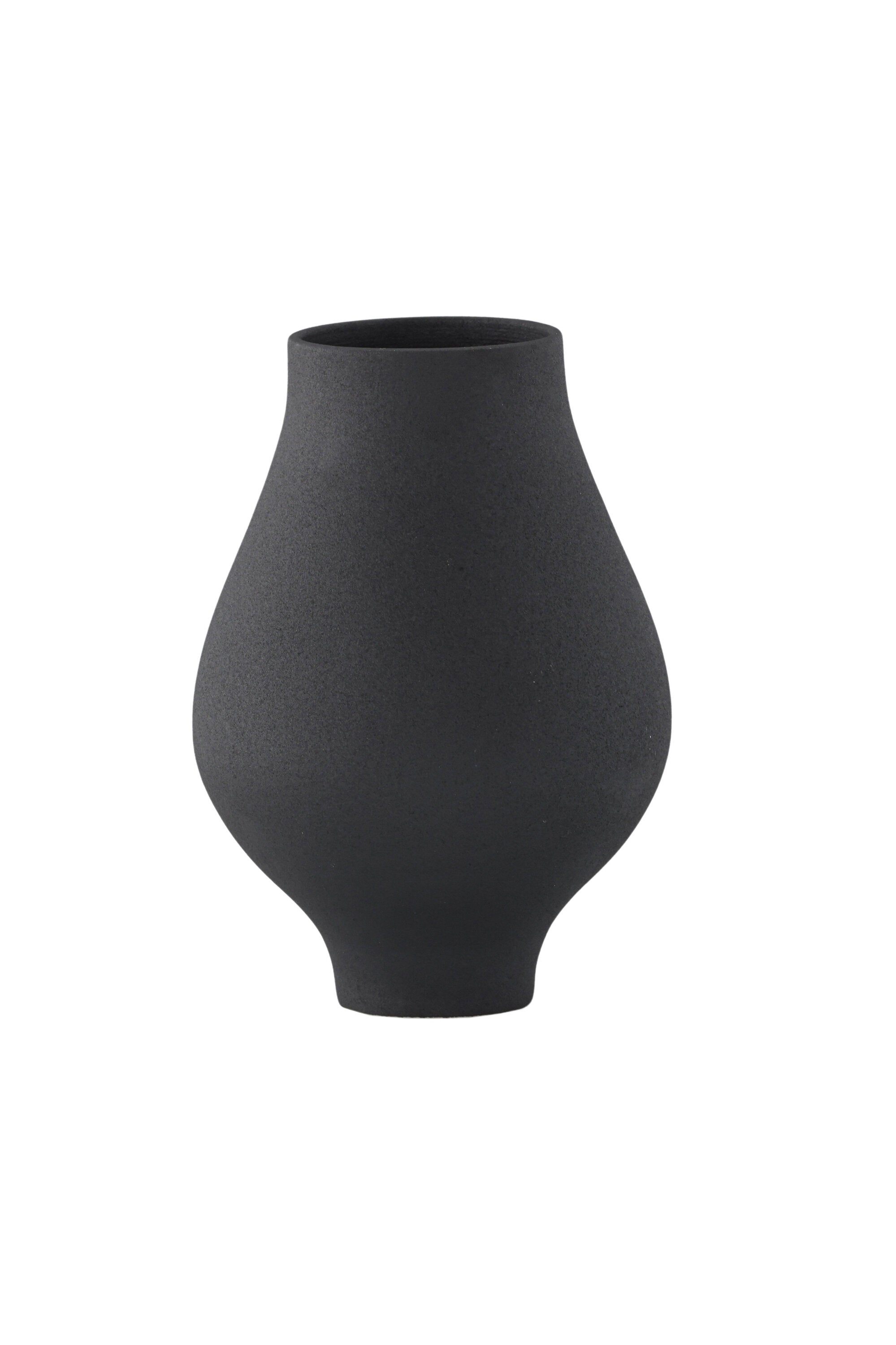 Rellis Vase in Schwarz präsentiert im Onlineshop von KAQTU Design AG. Vase ist von Venture Home