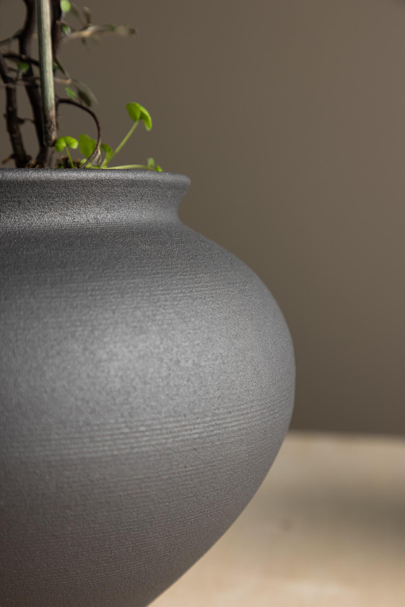 Rellis Vase in Schwarz präsentiert im Onlineshop von KAQTU Design AG. Vase ist von Venture Home