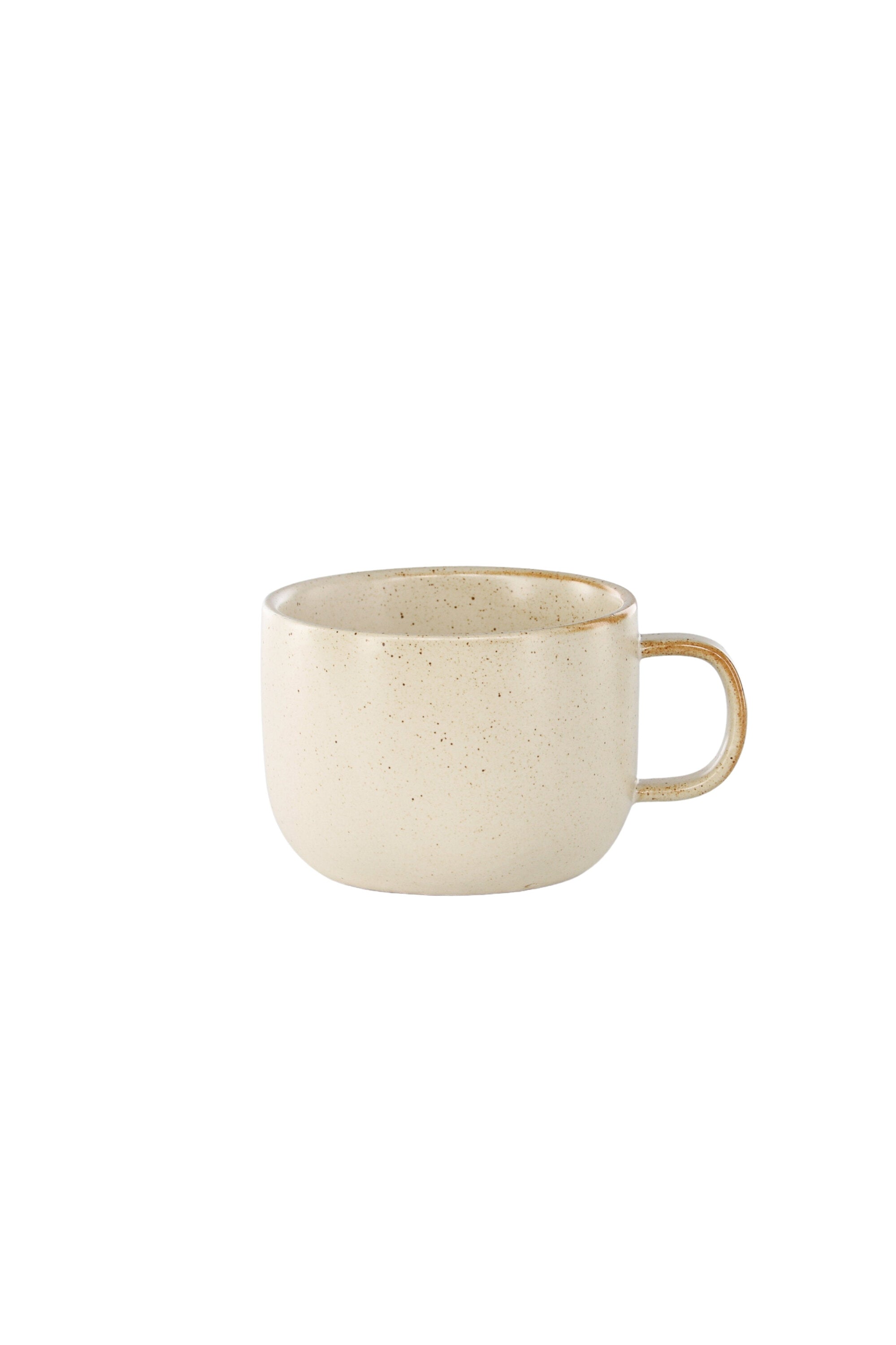 Active Tea cup in Beige/Schwarz präsentiert im Onlineshop von KAQTU Design AG. Tasse ist von Venture Home