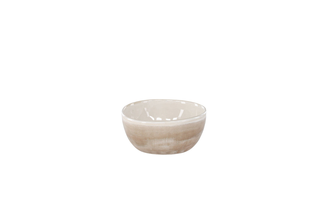 Jubie Bowl in Beige präsentiert im Onlineshop von KAQTU Design AG. Schale ist von Venture Home