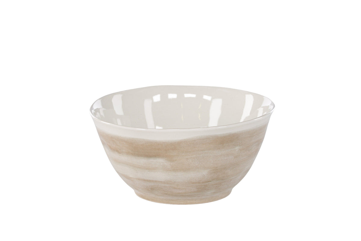 Jubie Bowl in Beige präsentiert im Onlineshop von KAQTU Design AG. Schale ist von Venture Home
