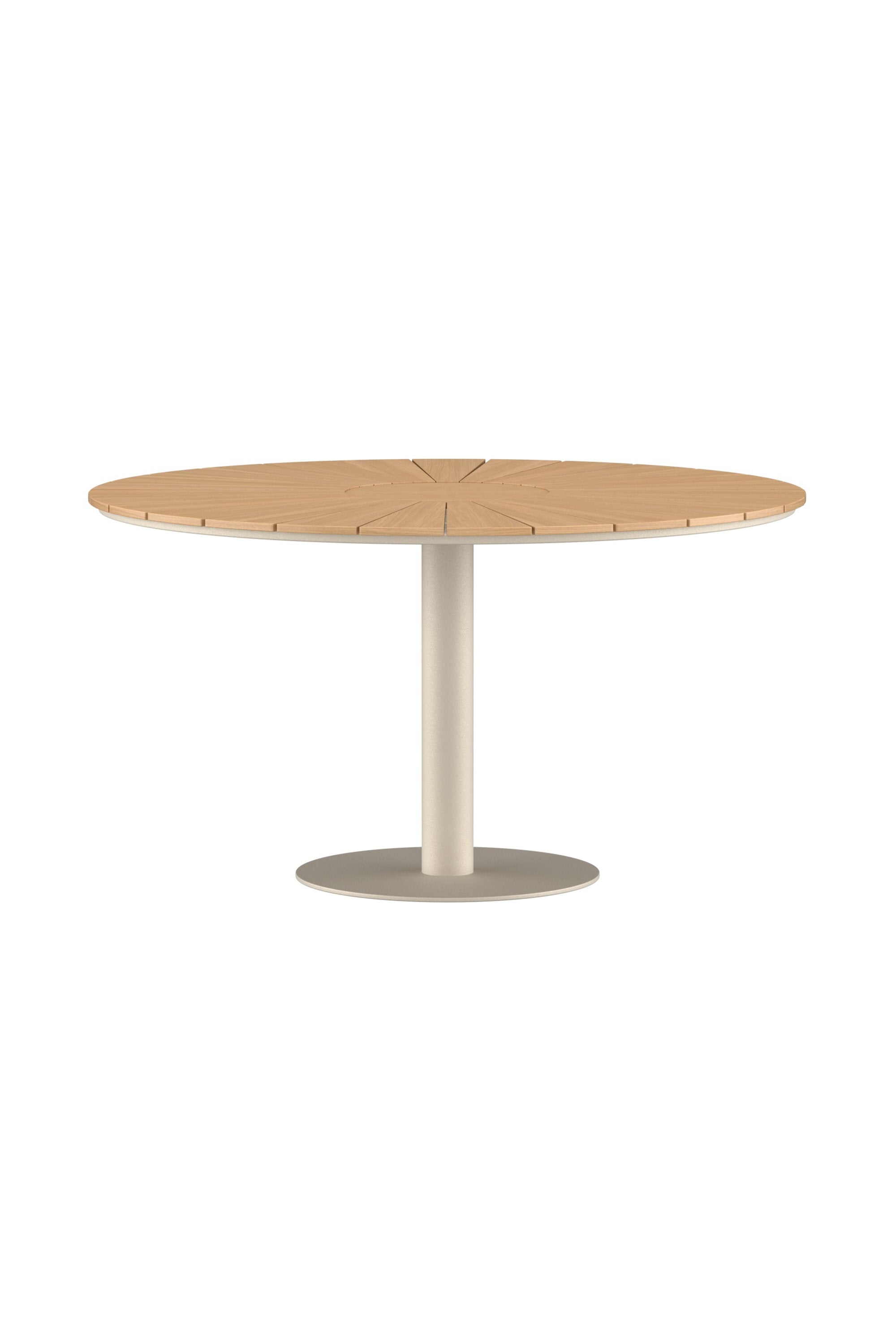 Croft Rund-Esstisch in Beige präsentiert im Onlineshop von KAQTU Design AG. Gartentisch ist von Venture Home