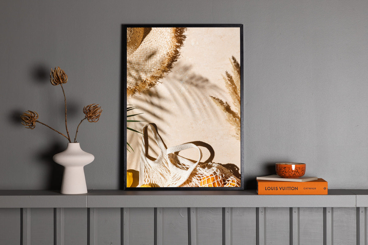 Beach Poster V2 in Beige präsentiert im Onlineshop von KAQTU Design AG. Bild ist von Venture Home