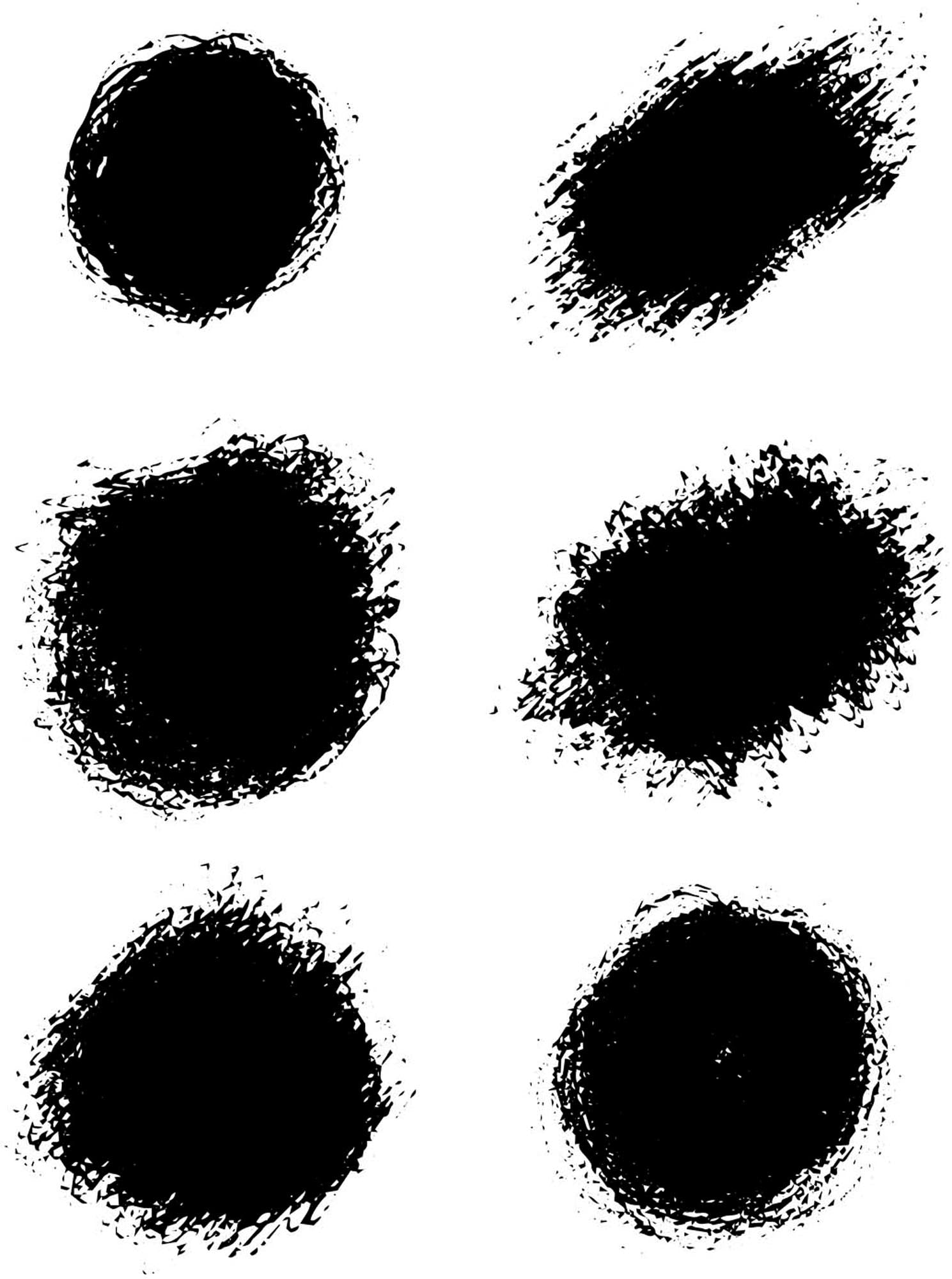 Minimalistisches Dots Poster V2: Schwarze Punkte auf Weiss, visuelle Tiefe, langlebige Qualität, vielseitig, inspirierend.
